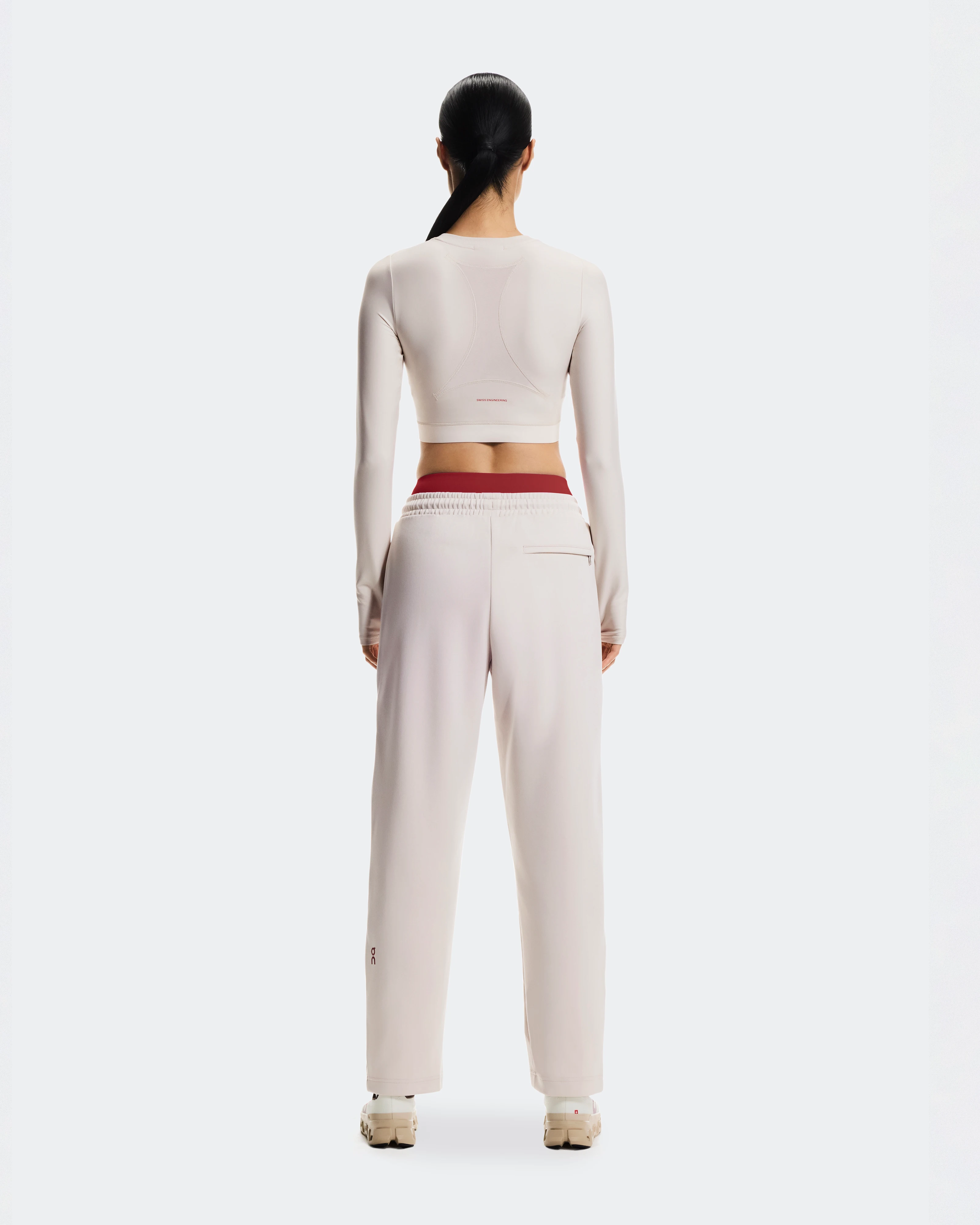 On Train Long Sleeve Crop Year of the Horse Pearl Women Tops and t-shirts