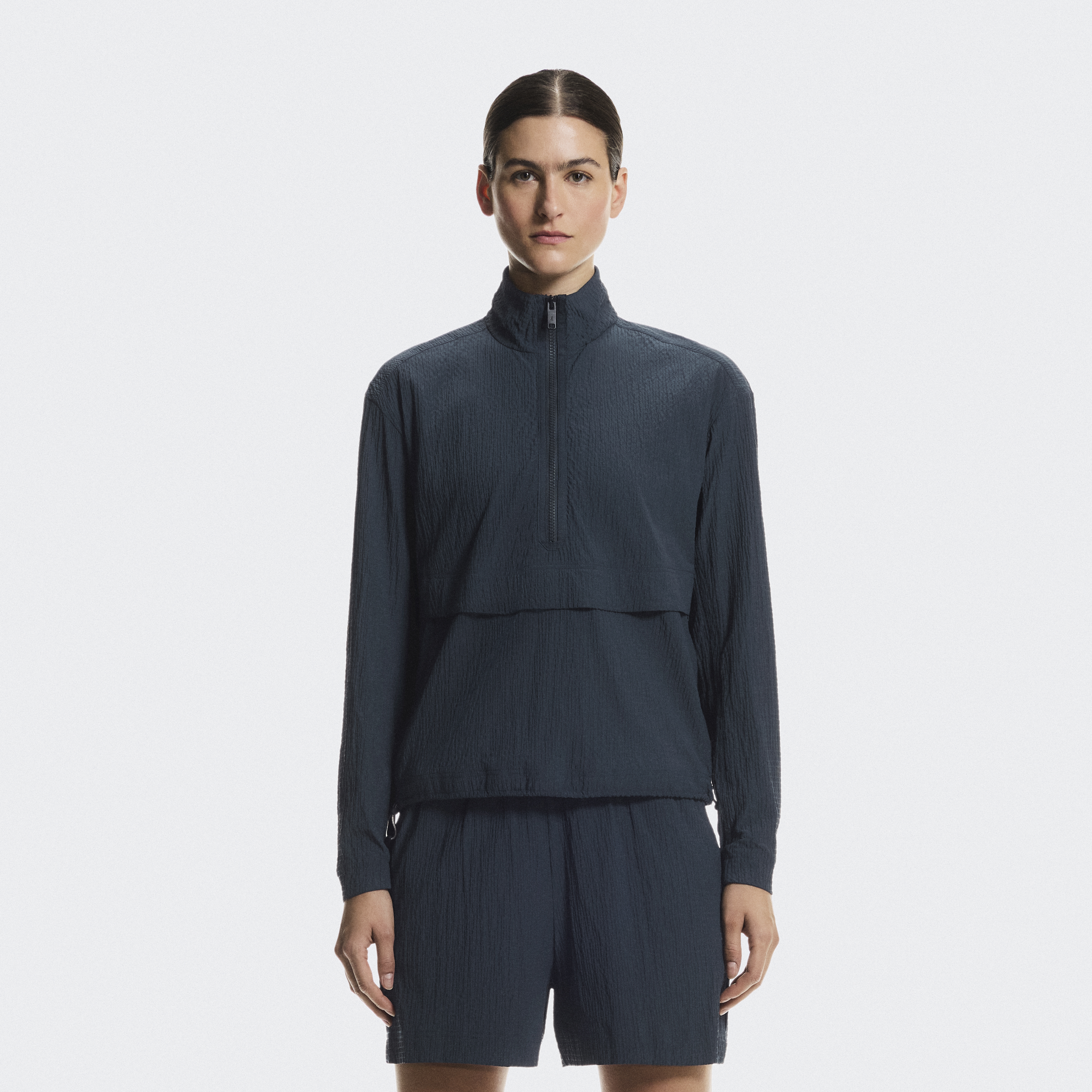 Courtside 1/2 Zip Eaze Hoodie in Midnight