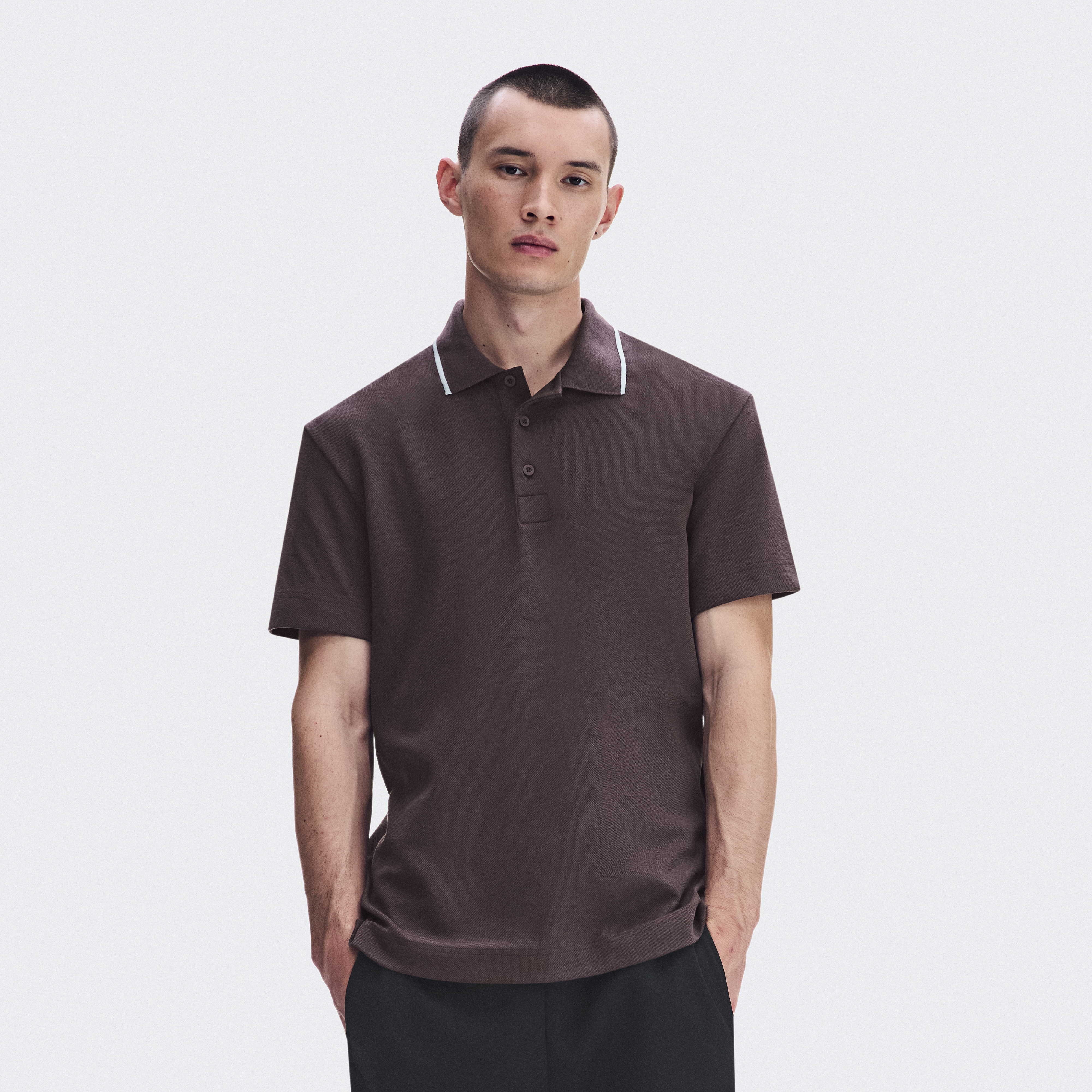 Courtside Polo Short-Sleeve Shirt in Mulberry