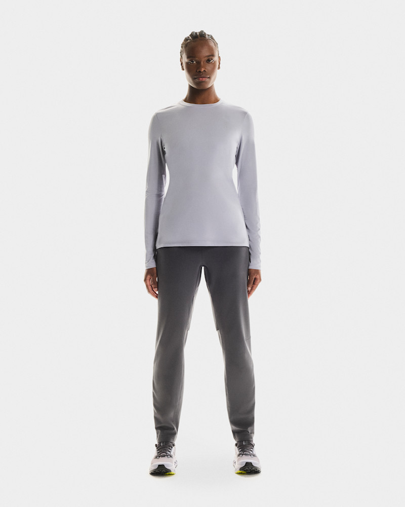 On Women's Weather Pants Winter in Eclipse, Size: Large, Polyester/Mesh Polyamide