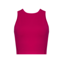 Studio Crop Tank in Grenadine