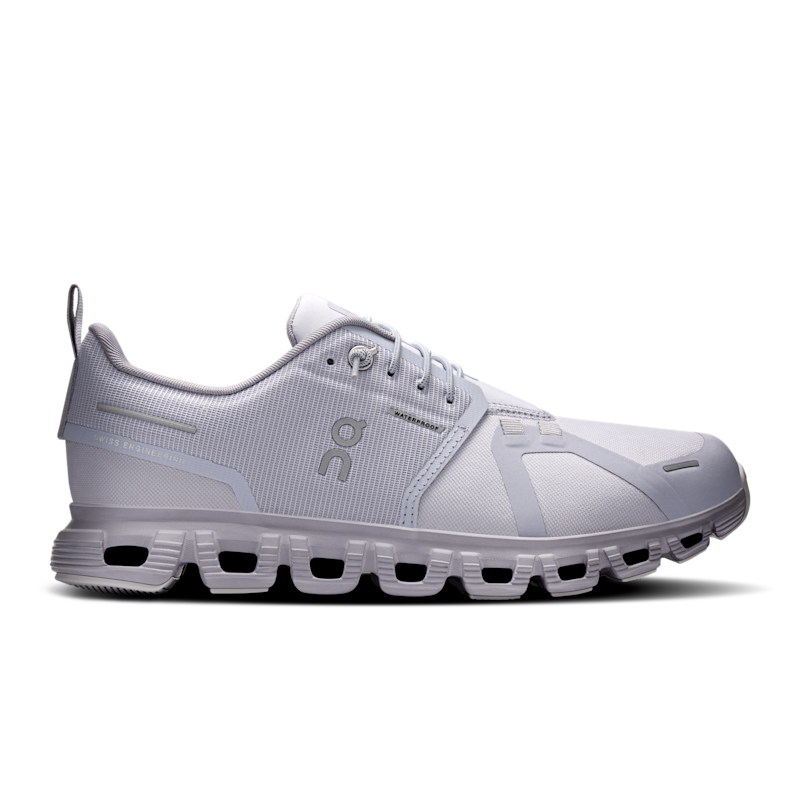 On Women's Cloud 6 Waterproof Lifestyle Shoe in Nimbus/Lilac, Size: 7, Recycled Polyester