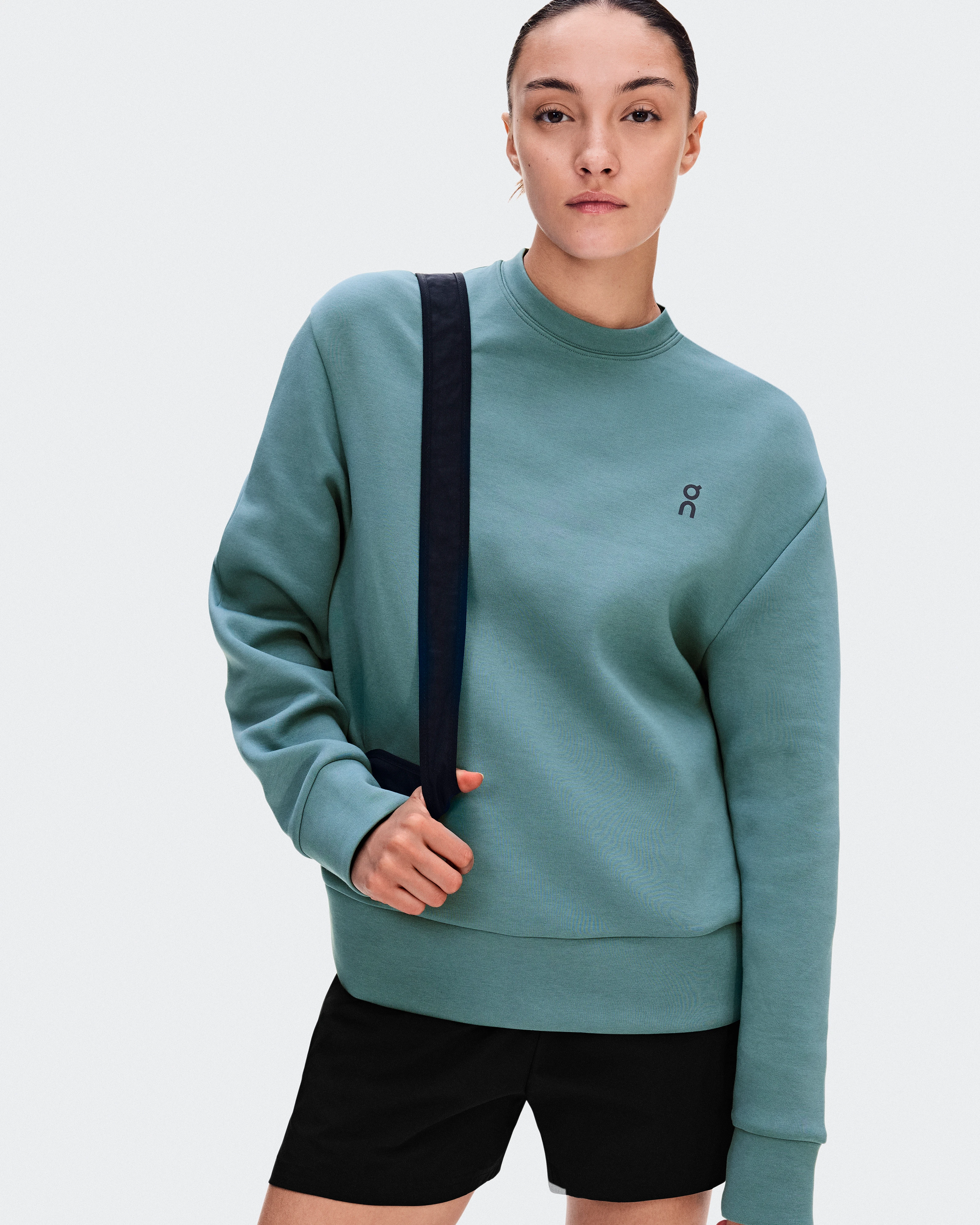 On Focus Tech Crew Agave Women Hoodies and sweatshirts