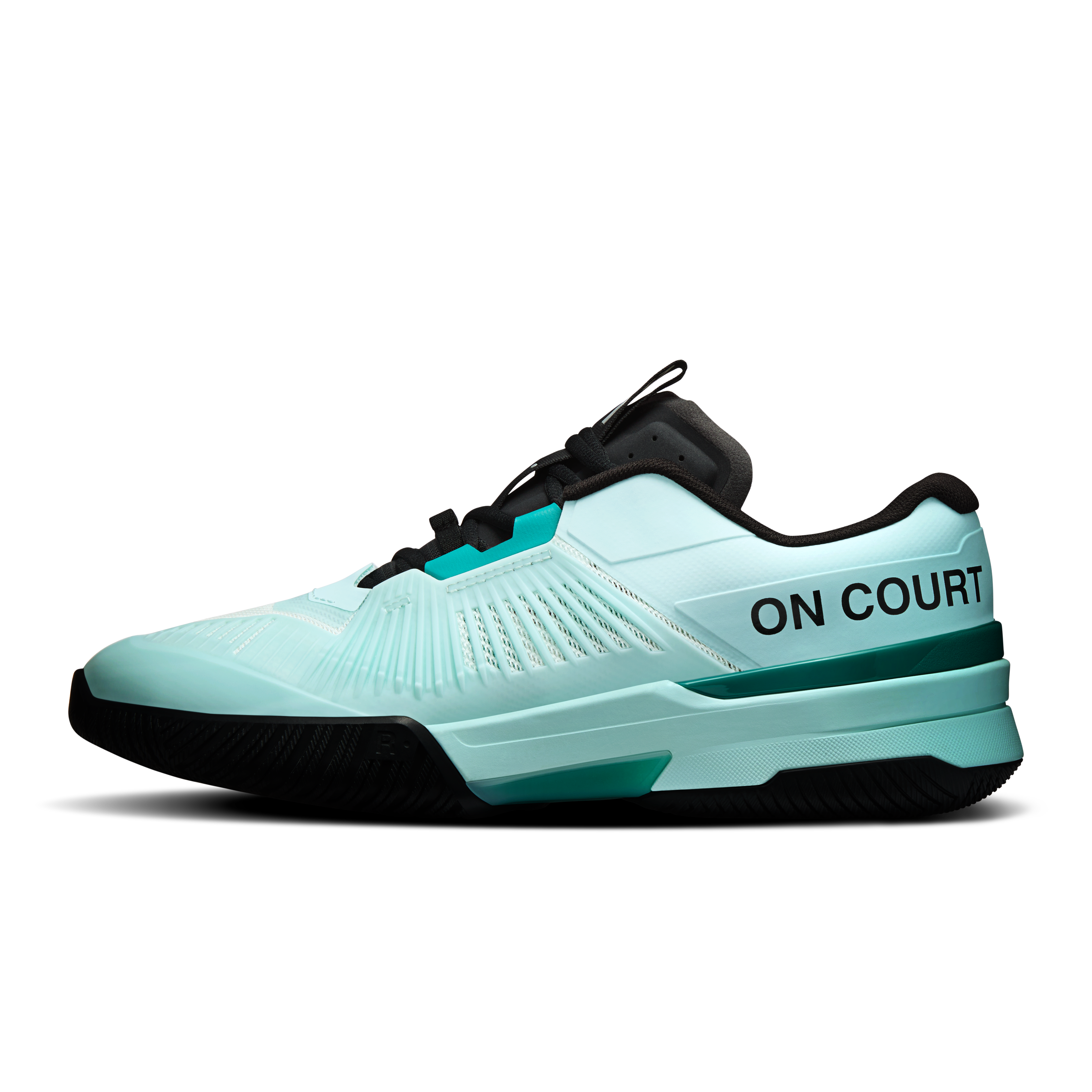 On THE ROGER Pro Fire Flurry & Celeste Men Tennis Shoes