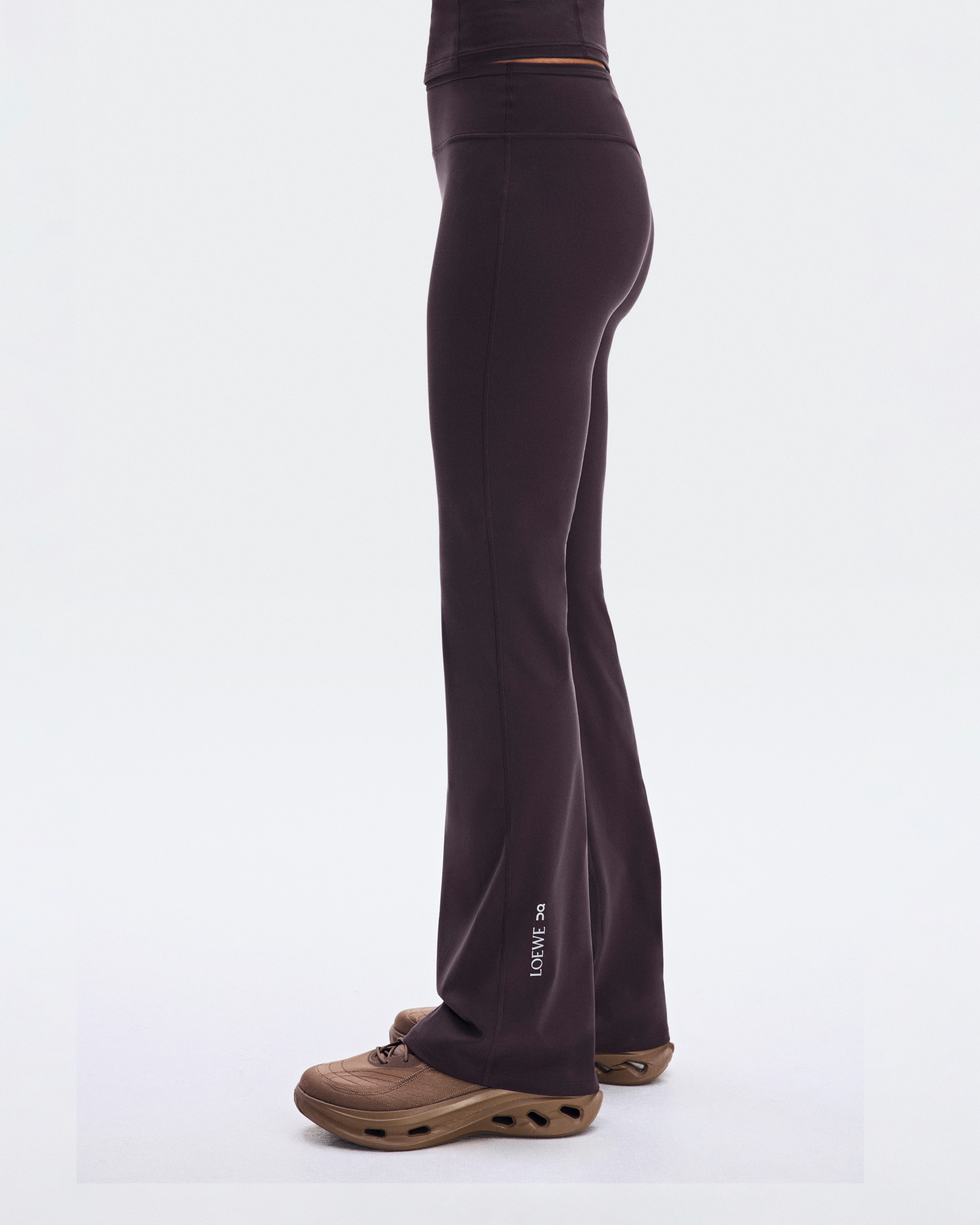 On Bootleg Trousers LOEWE Purple Women Pants