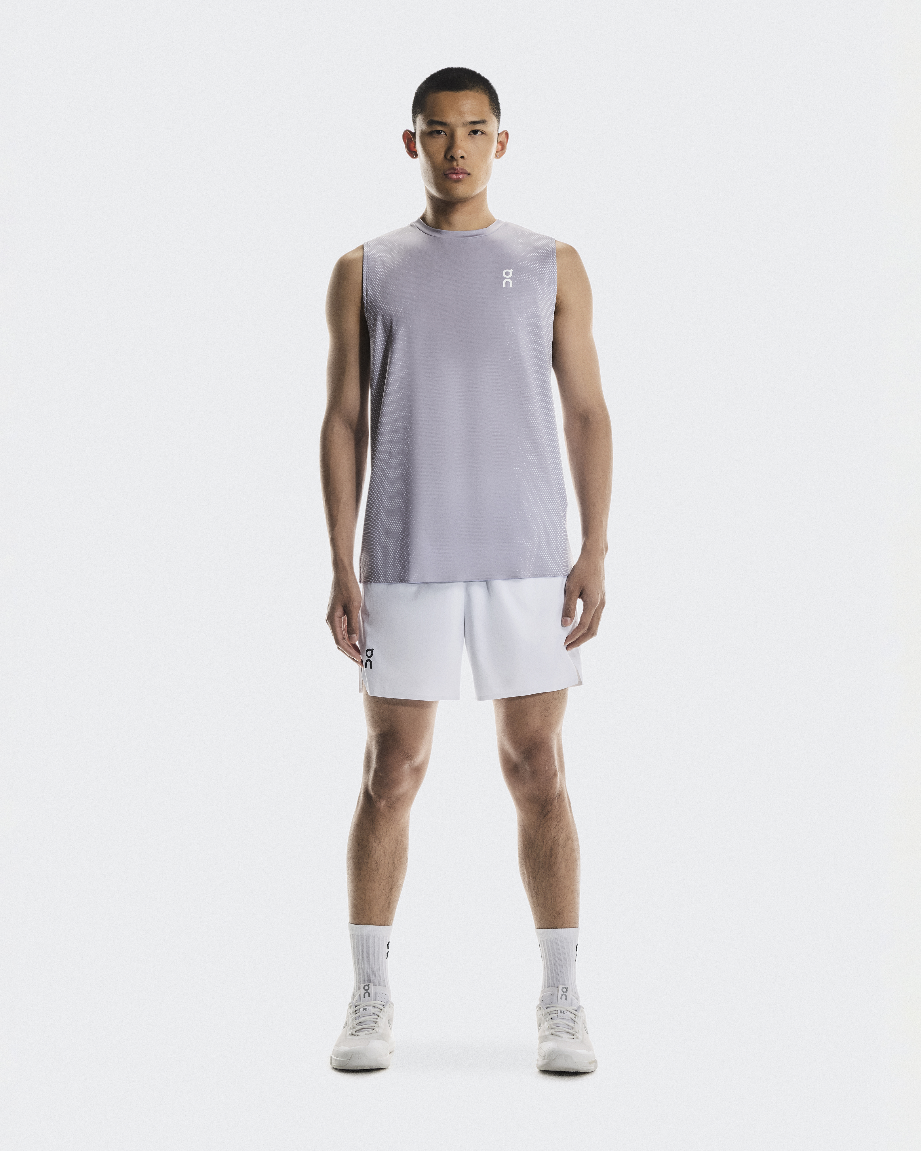 On Court Tank Top para Hombre en Lilac/Dim, Talla: Small, Polyester