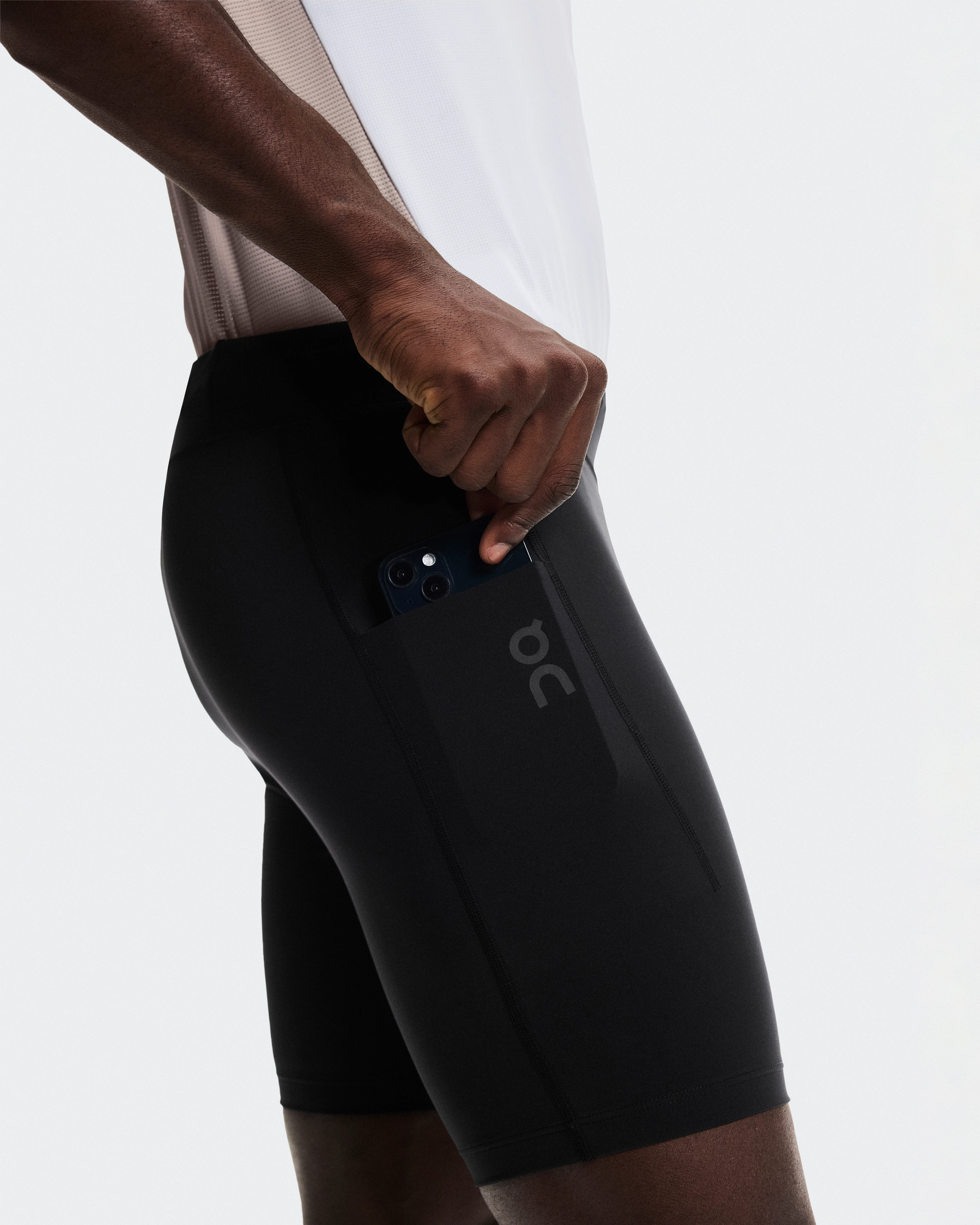 On 8" Performance Tights Black Men Tights