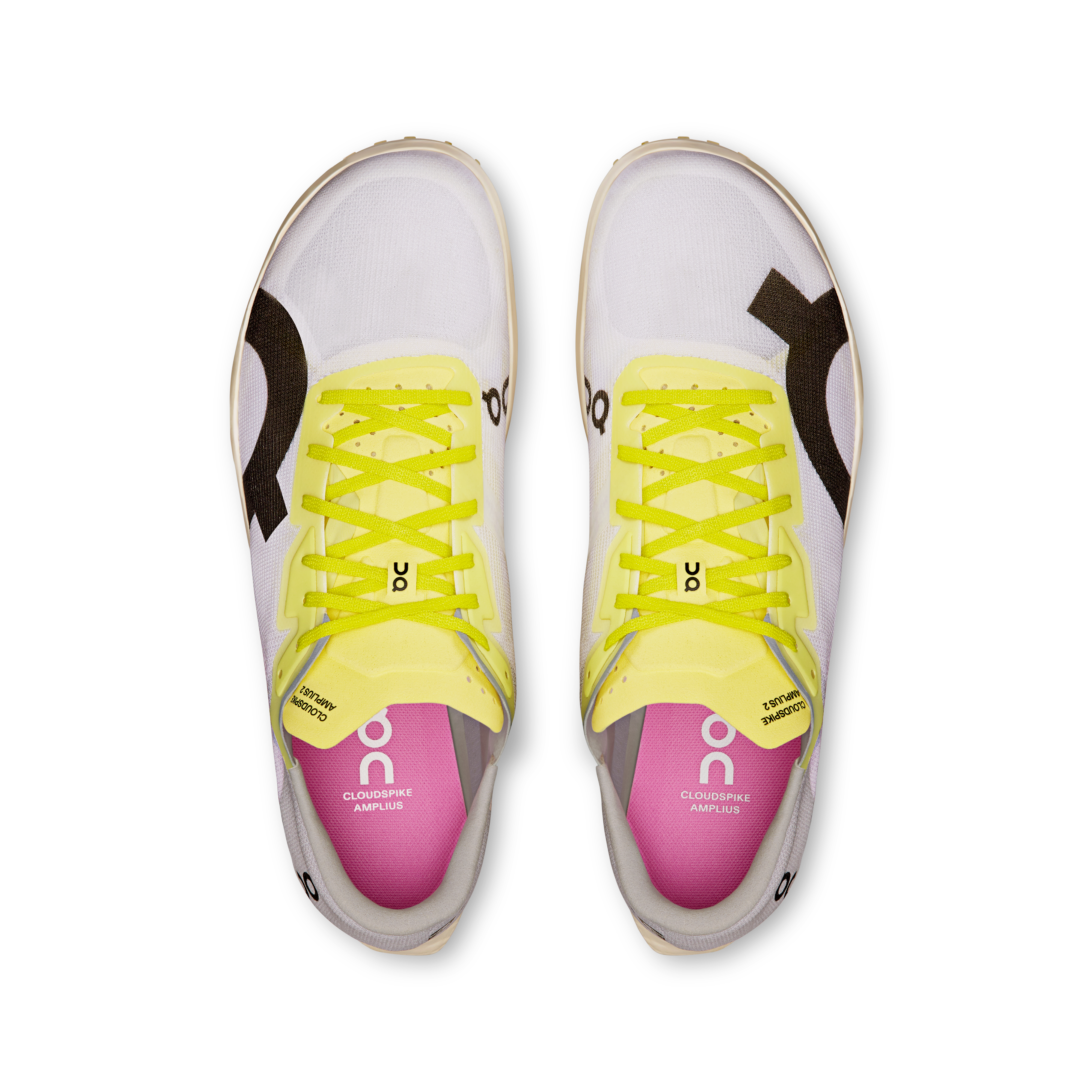On Cloudspike Amplius 2 White & Raspberry Men Track Shoes