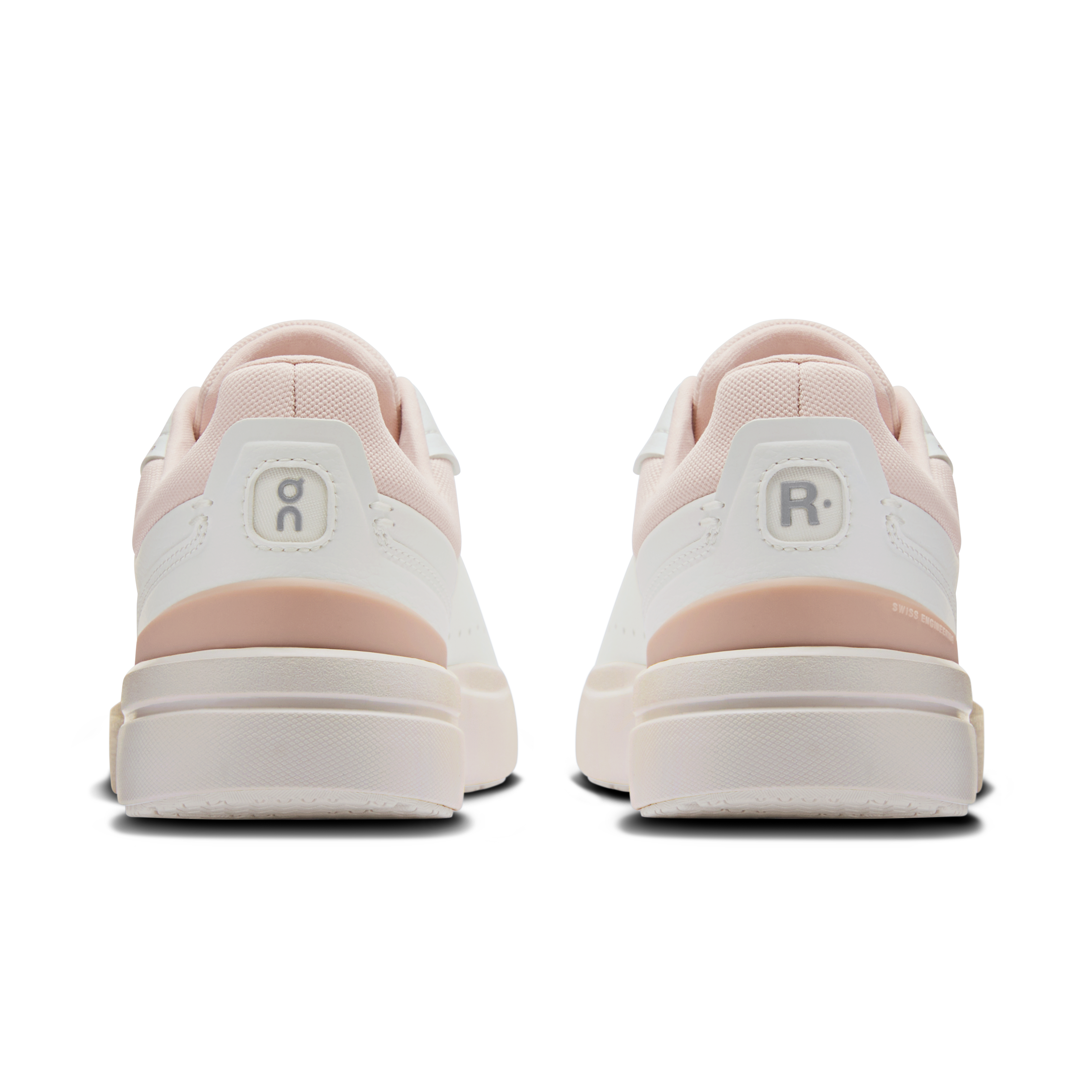 On THE ROGER Advantage White & Rosehip Women Tennis Shoes