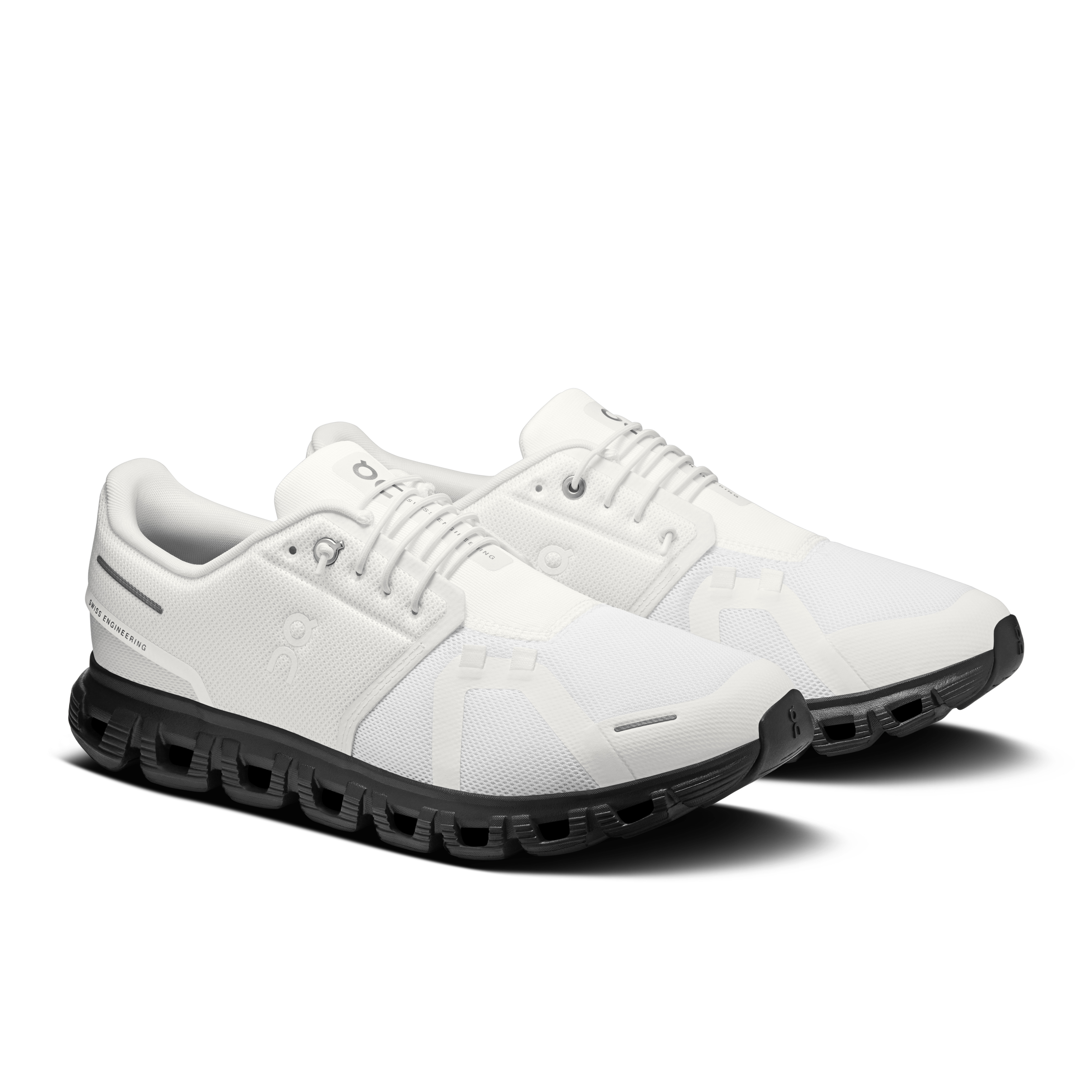 On Cloud 6 White & Black Herren Aktiver Lebensstil Schuhe