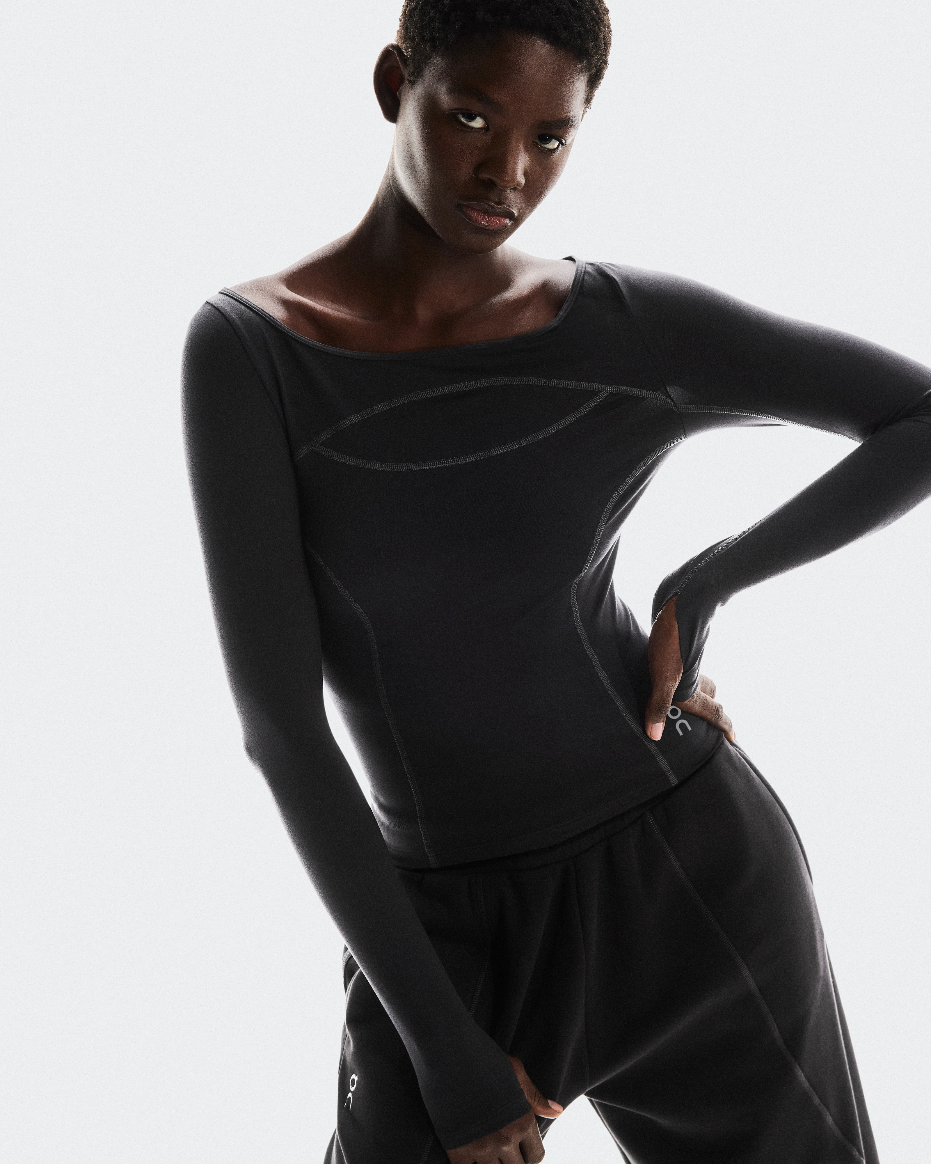 On STUDIO LONG SLEEVE FKA Black Damen Oberteile