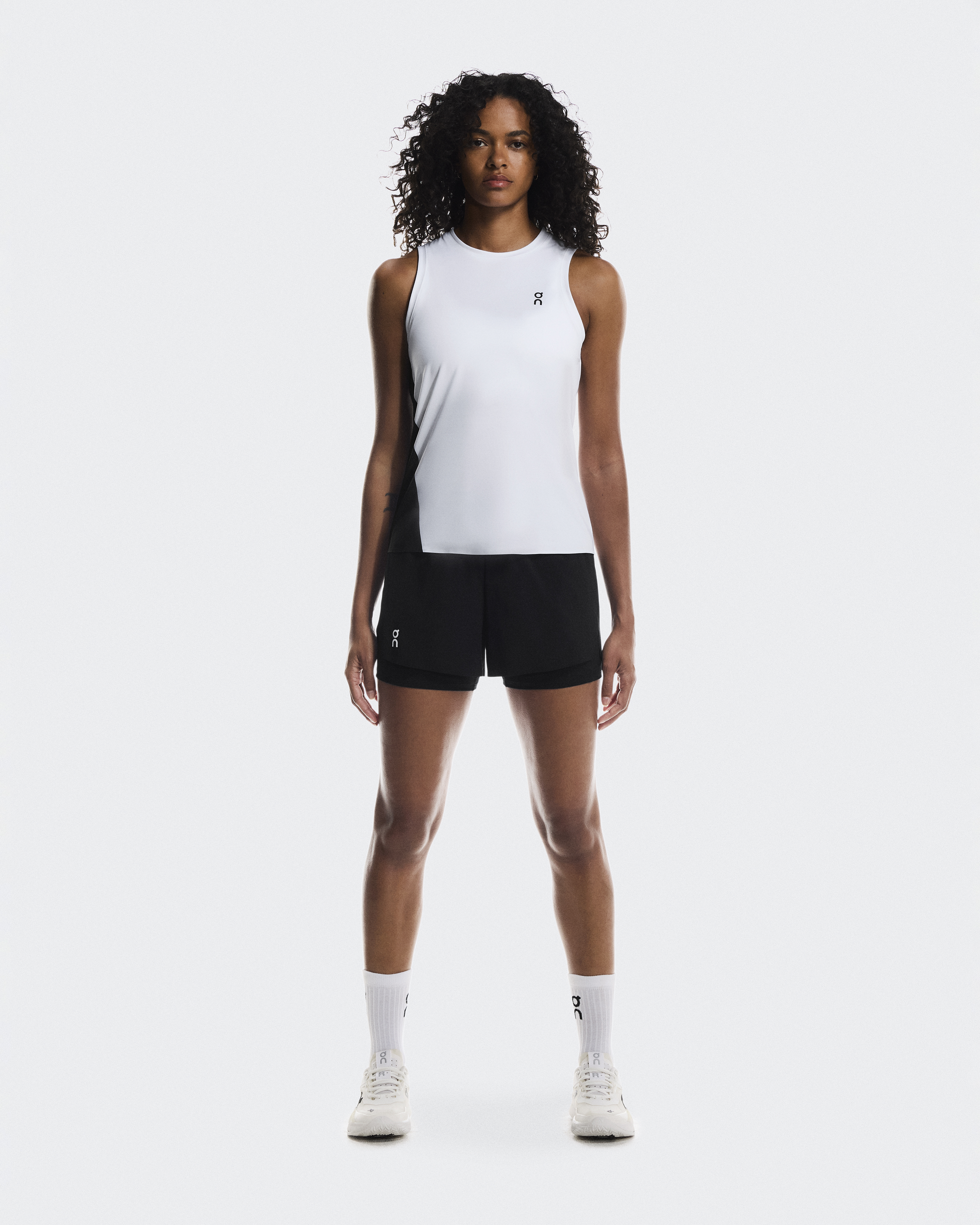 On Court Tank Top para Mujer en White/Black, Talla: Small, Polyester