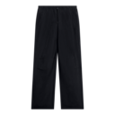 Ruched Lightweight Pants in Black