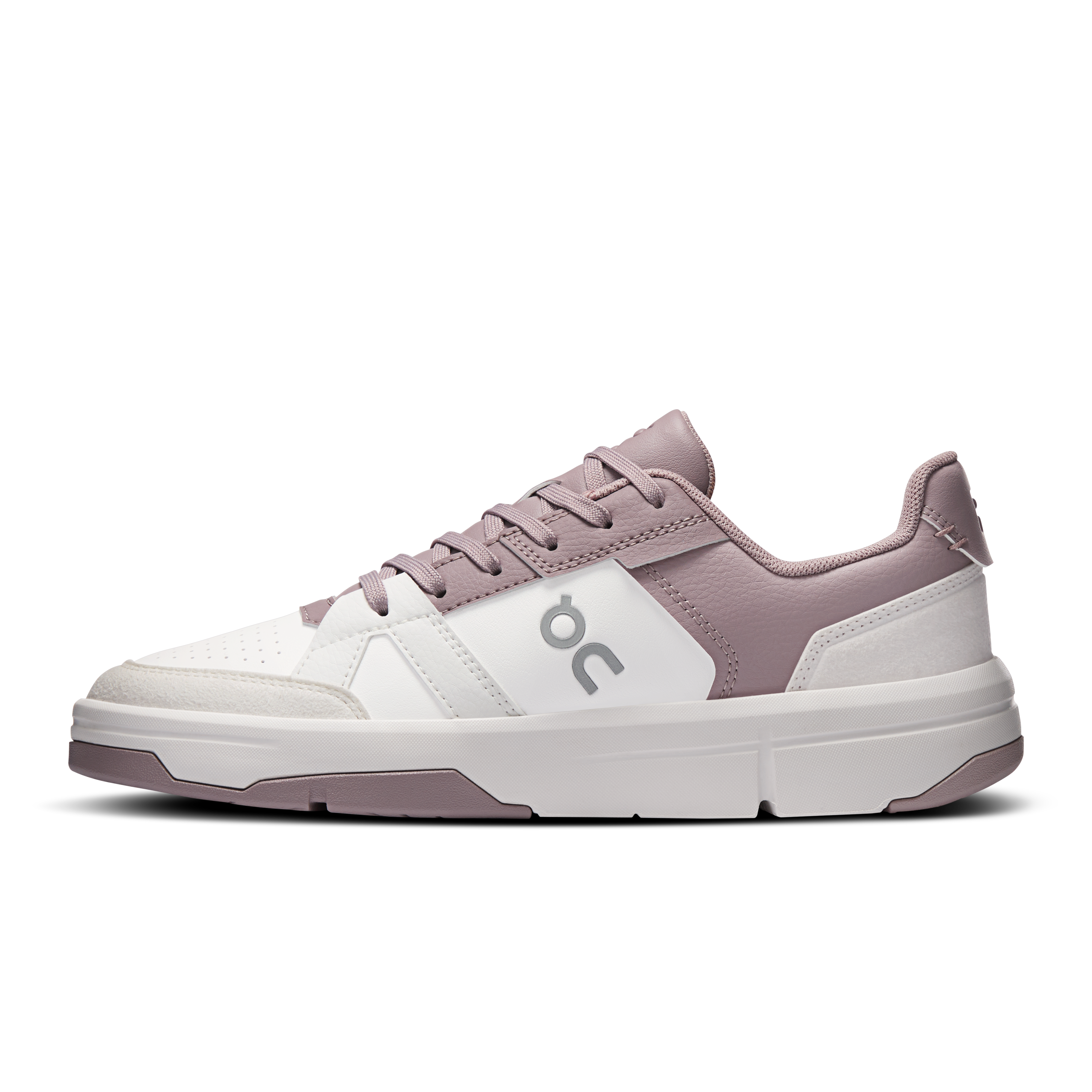 On THE ROGER Clubhouse White & Heron Femme Tennis Chaussures