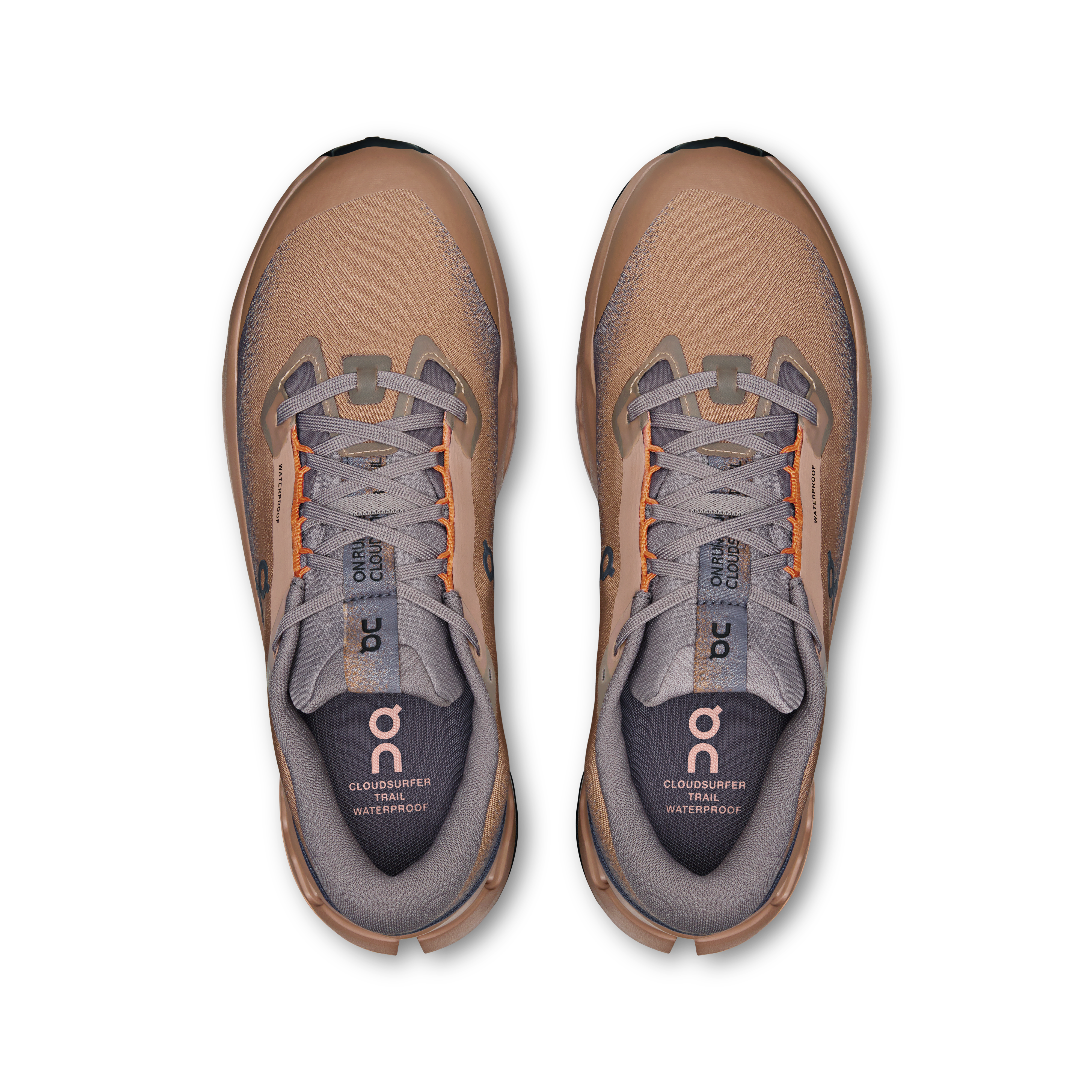 On Cloudsurfer Trail 2 Waterproof Portobello & Pebble Men Trail running Shoes