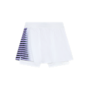 Court Skirt Split Edge in White/Black