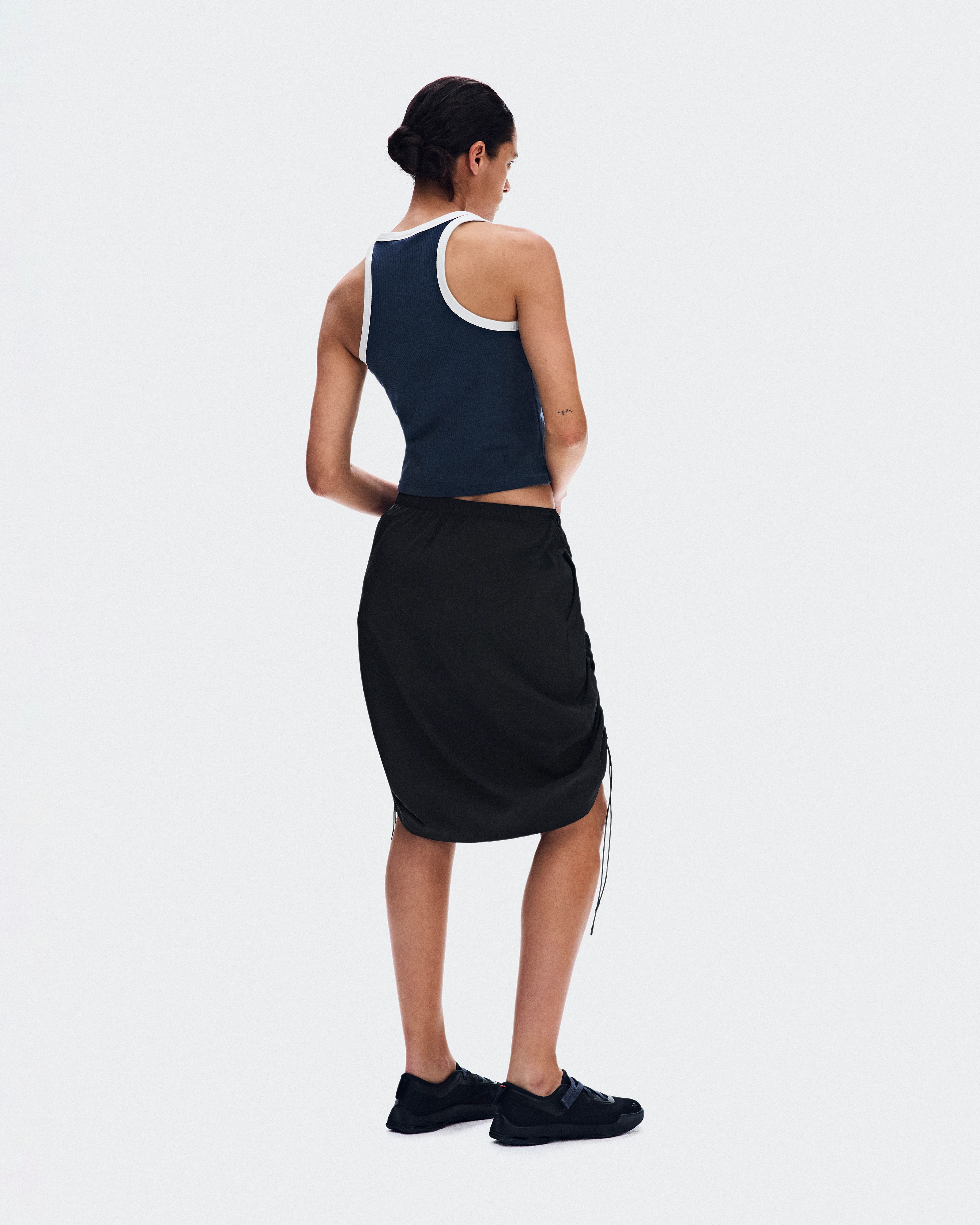 On Drawstring Midi Skirt Black Donna Gonne