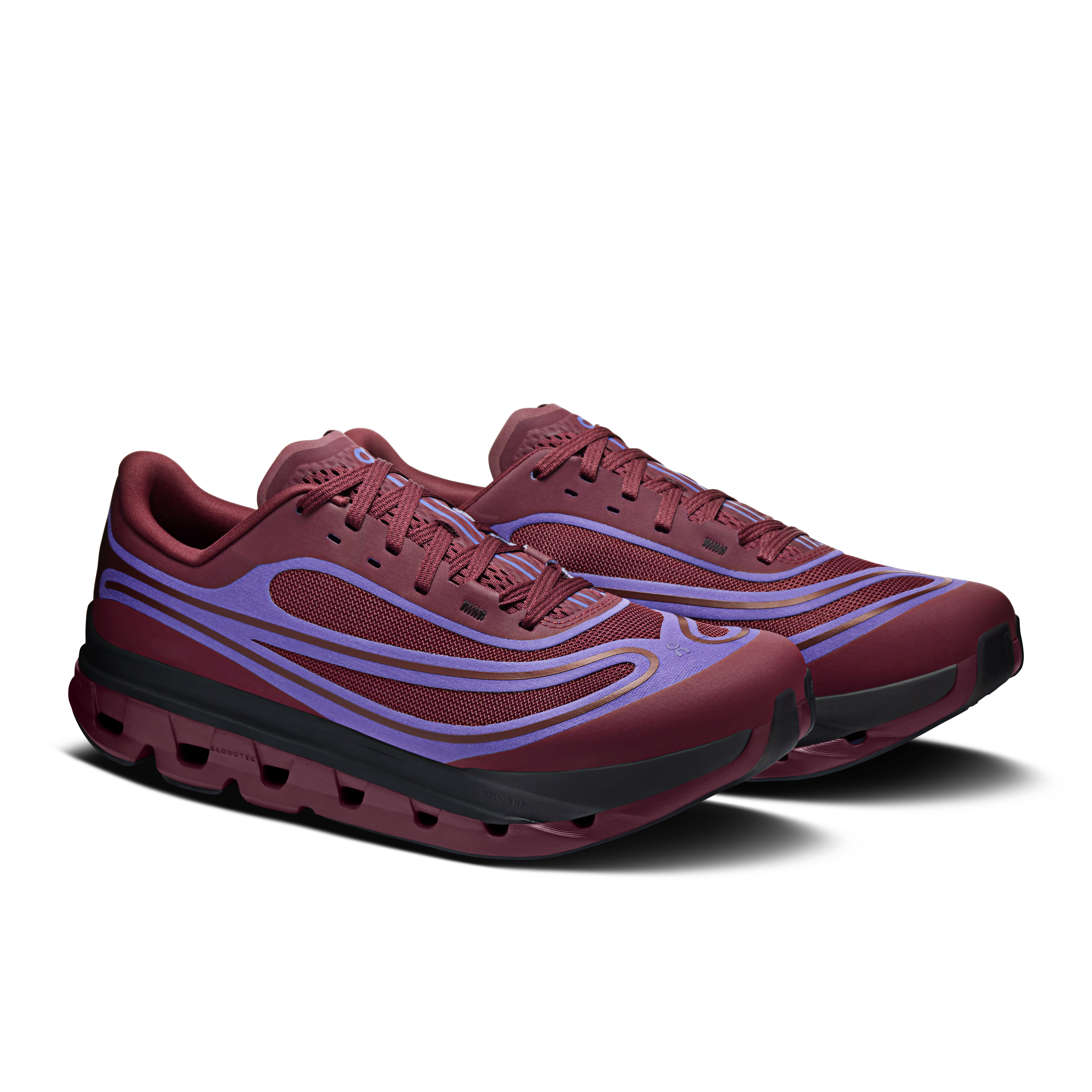 On Cloudflow 5 AD Maroon & Tyrian Men Active life Shoes