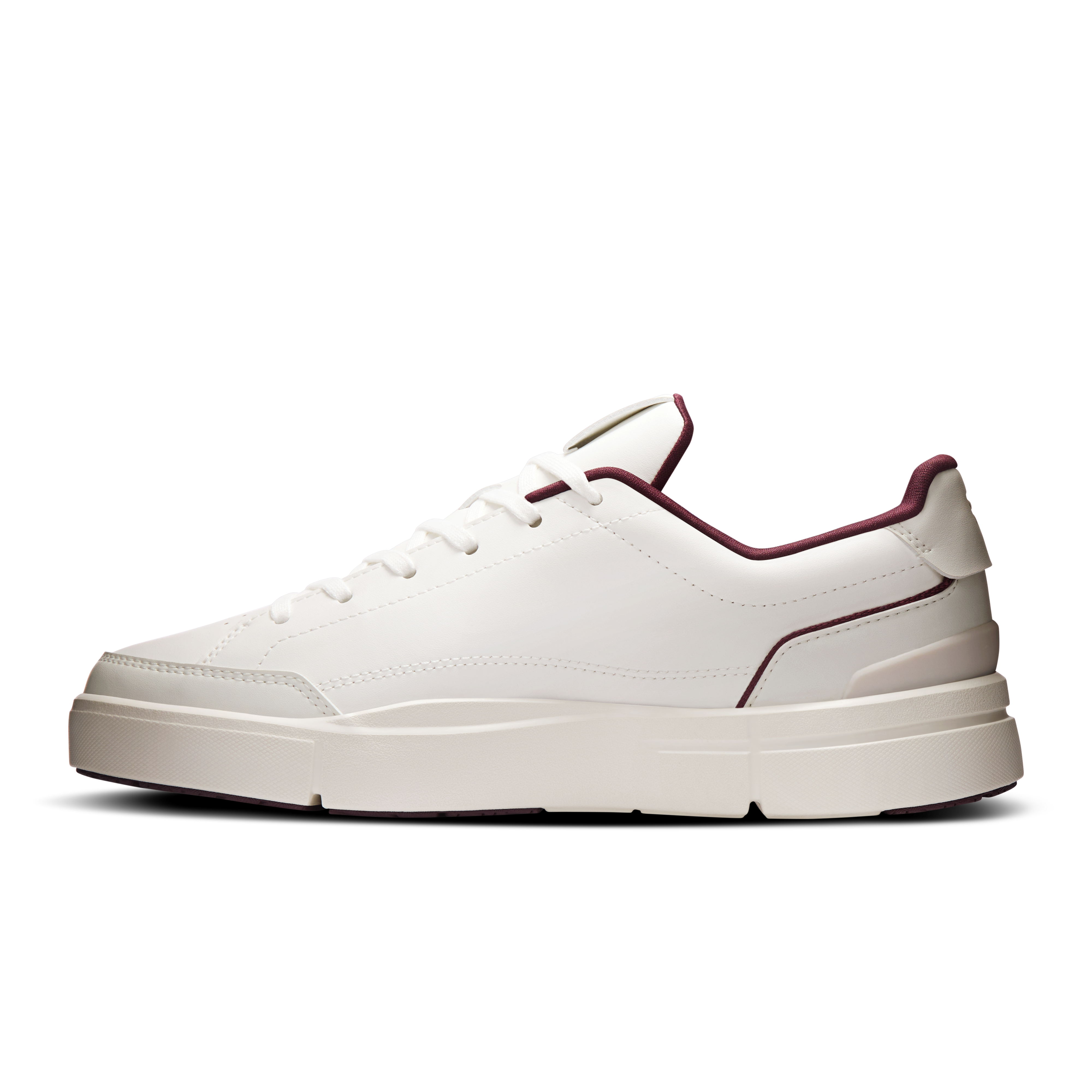 On THE ROGER Centre Court Ivory & Maroon Women Active life Shoes