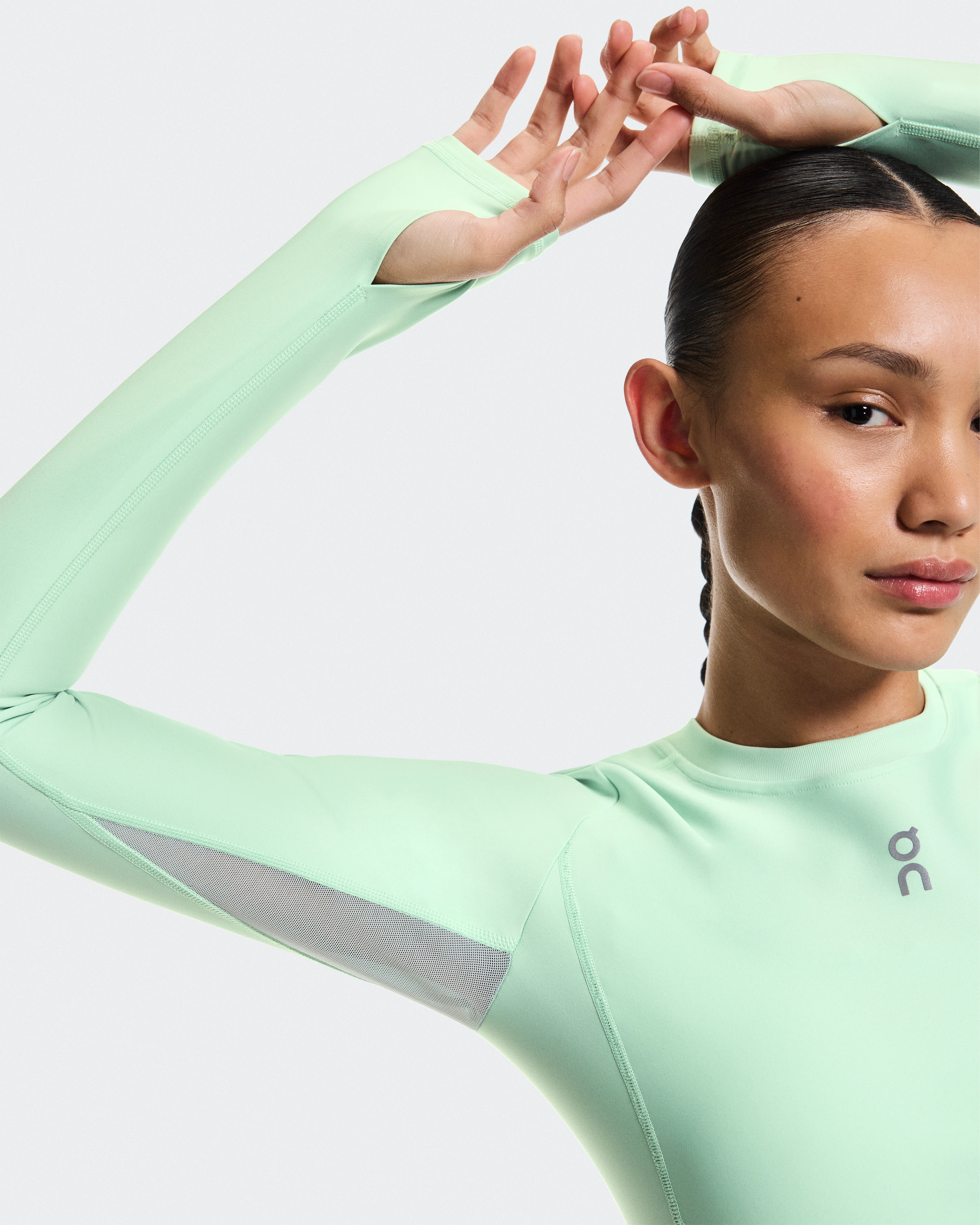 On Train Long Sleeve Crop Creek Feminino Partes de cima e camisetas