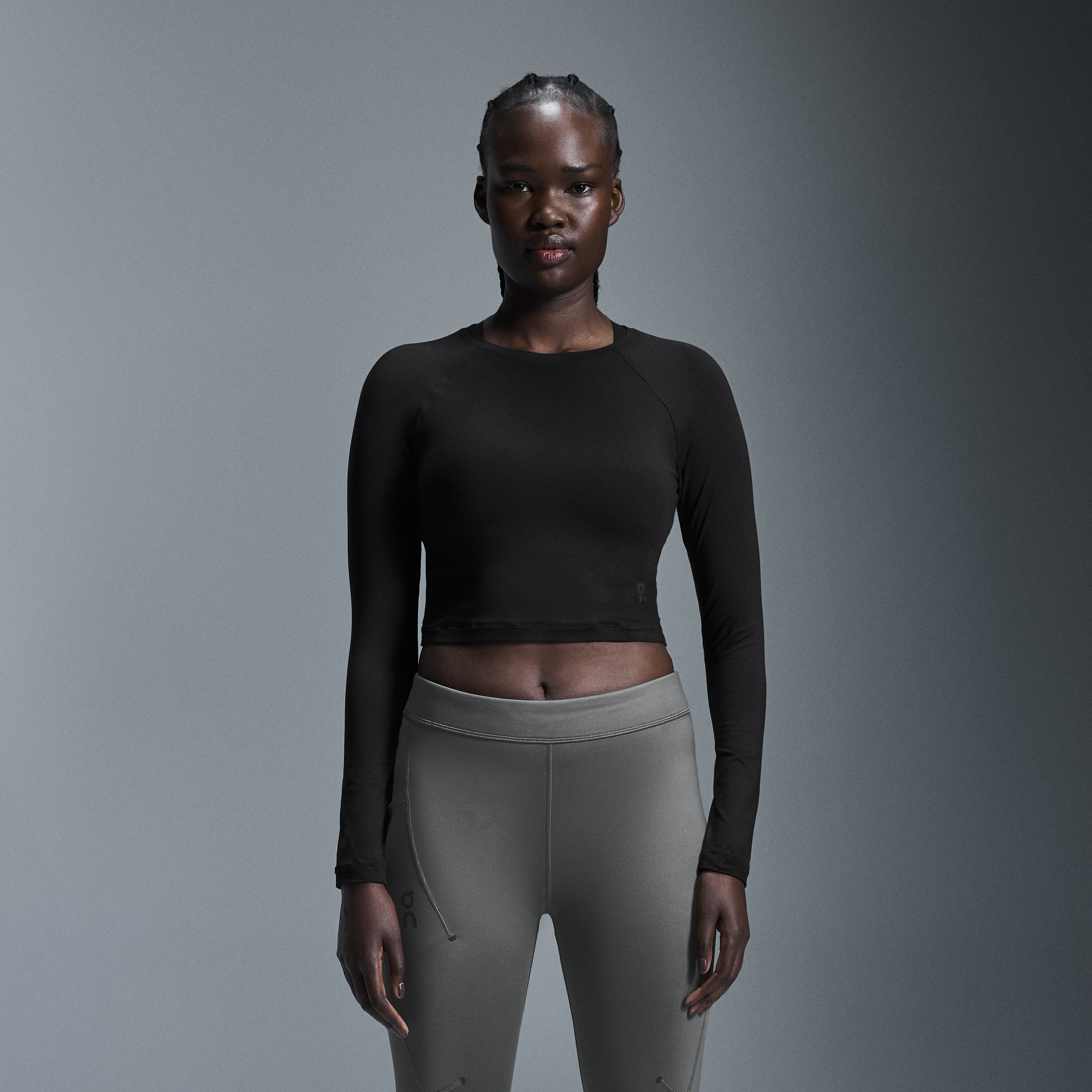 Movement Long-T Crop Long-Sleeve Shirt in Black