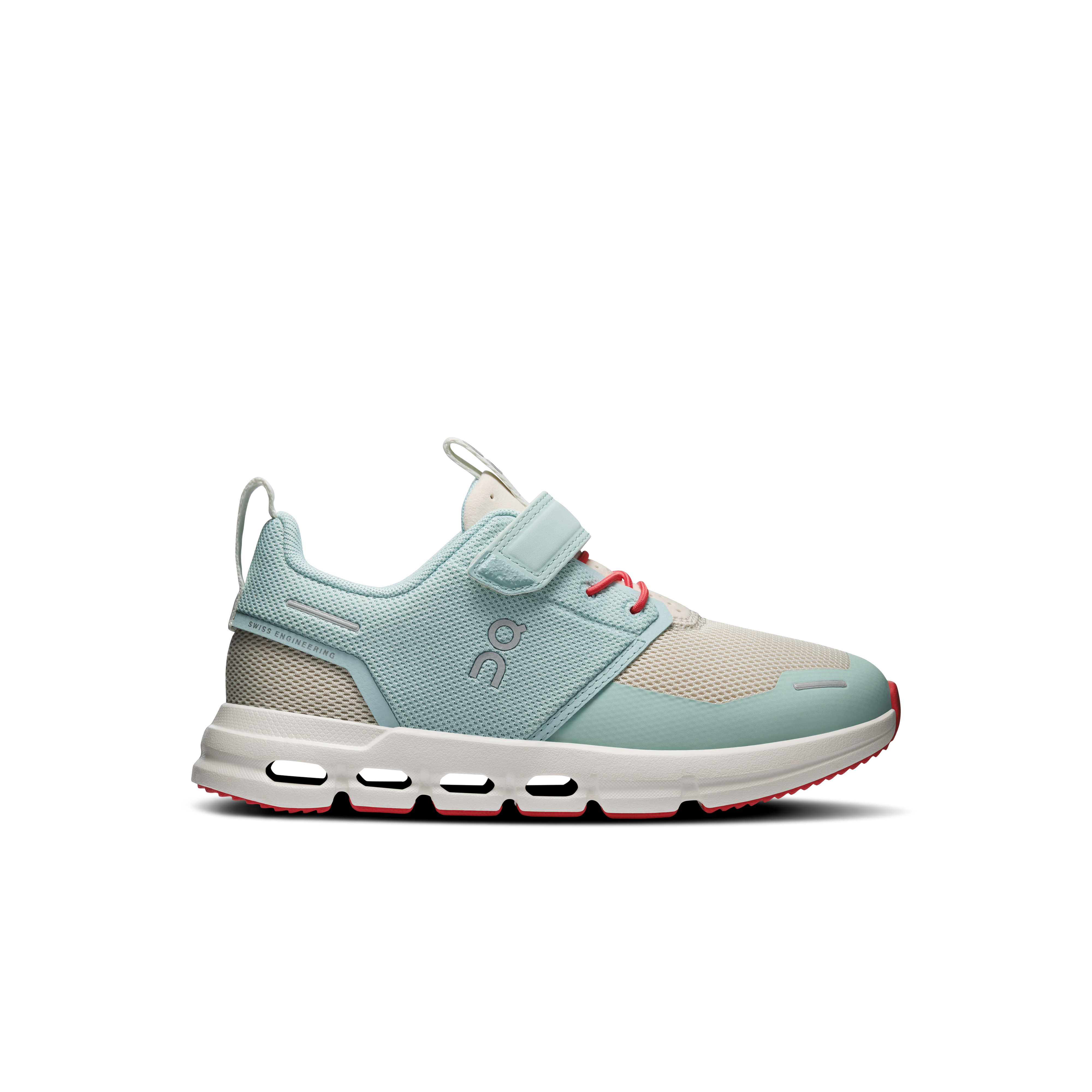 On Cloud Play ブルー ベージュ キッズ キッズ – オールデイ　キッズ向けに再設計したCloudTec®　4〜8歳向け シューズ