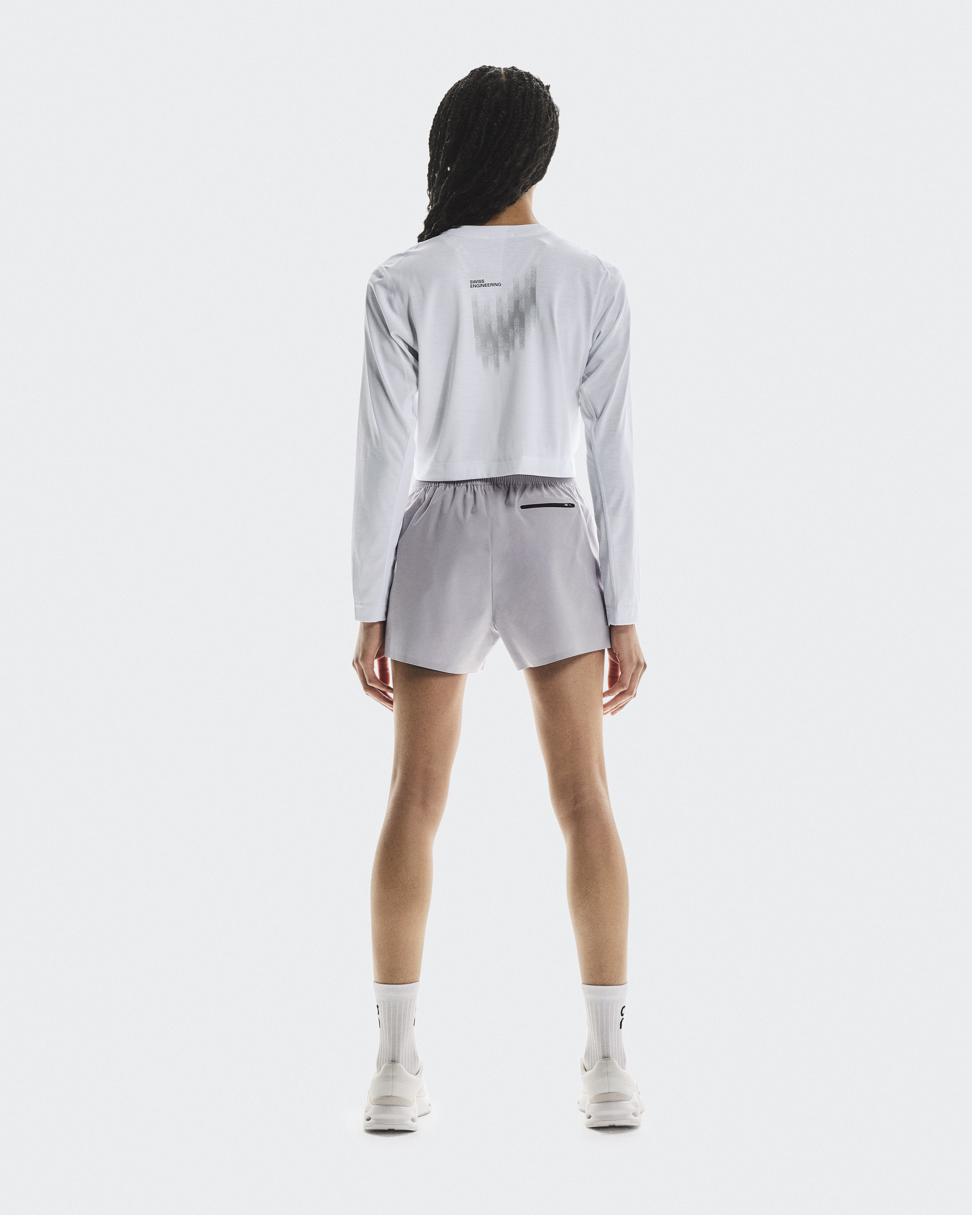 Women's Train Long-T Crop Graphic | White | On United States