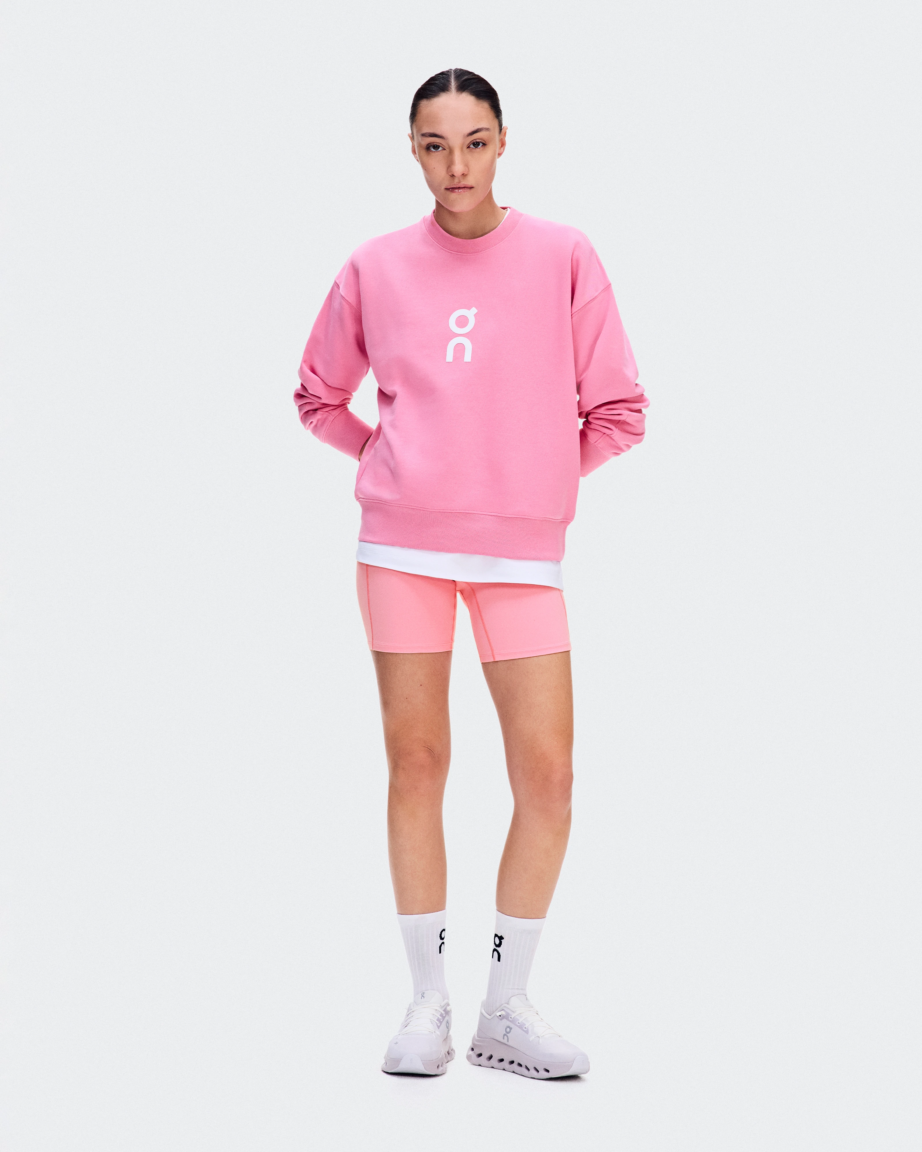 On Club Crew Bubblegum Women Hoodies and sweatshirts