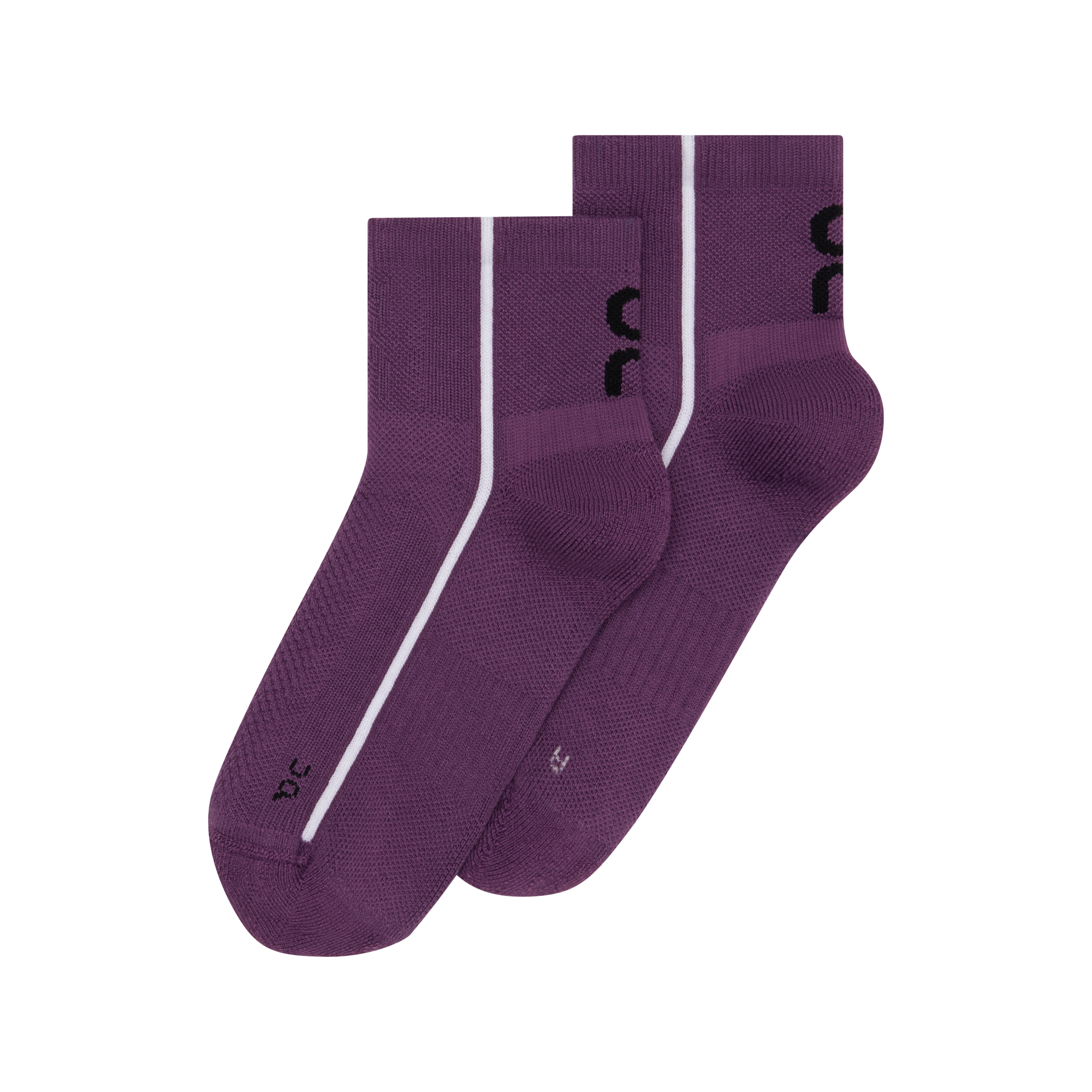 Court Sock Mid in Cassis/White