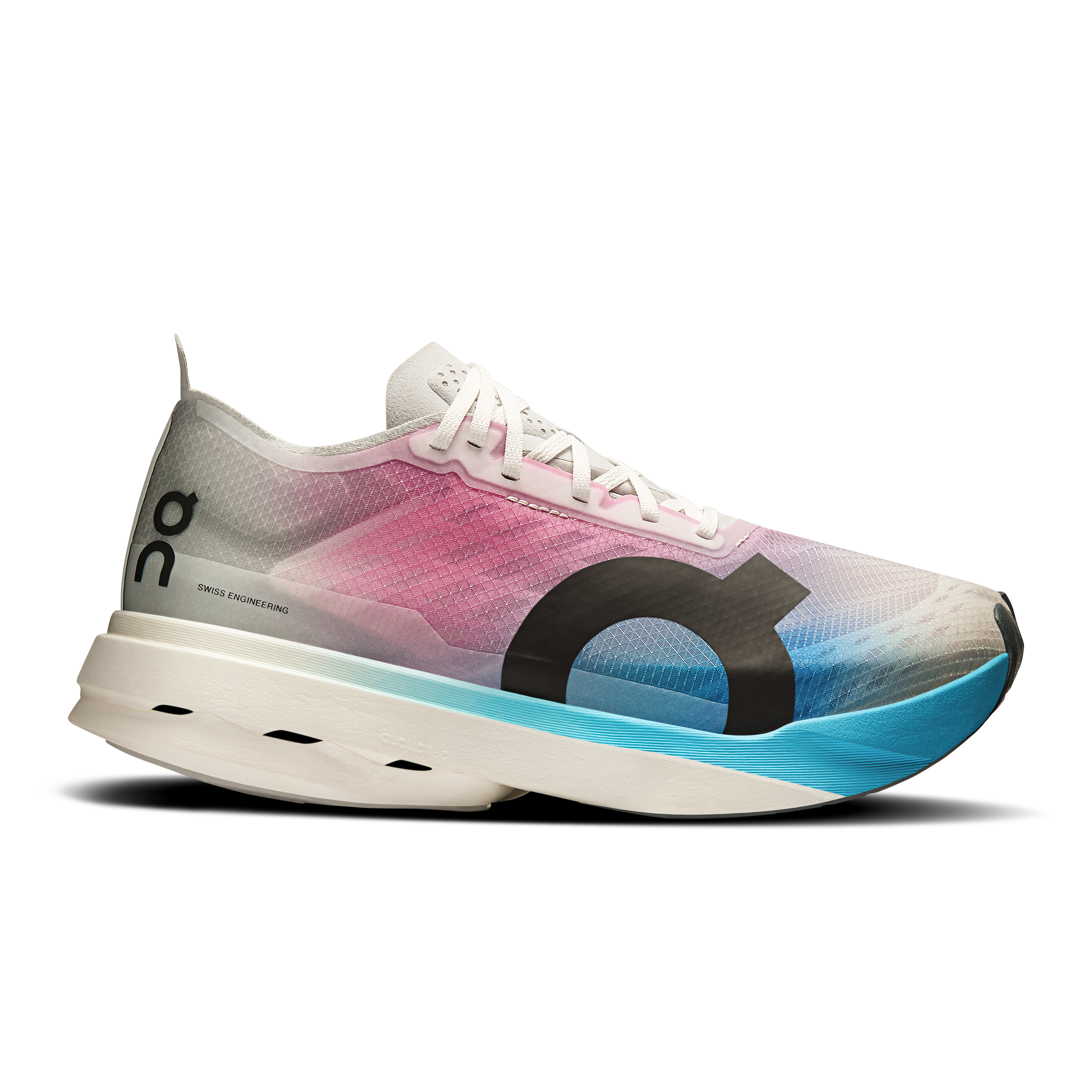 On Cloudboom Strike Weiß Blau Damen Damen – Road Racing, Marathons, Wettkampftag Schuhe