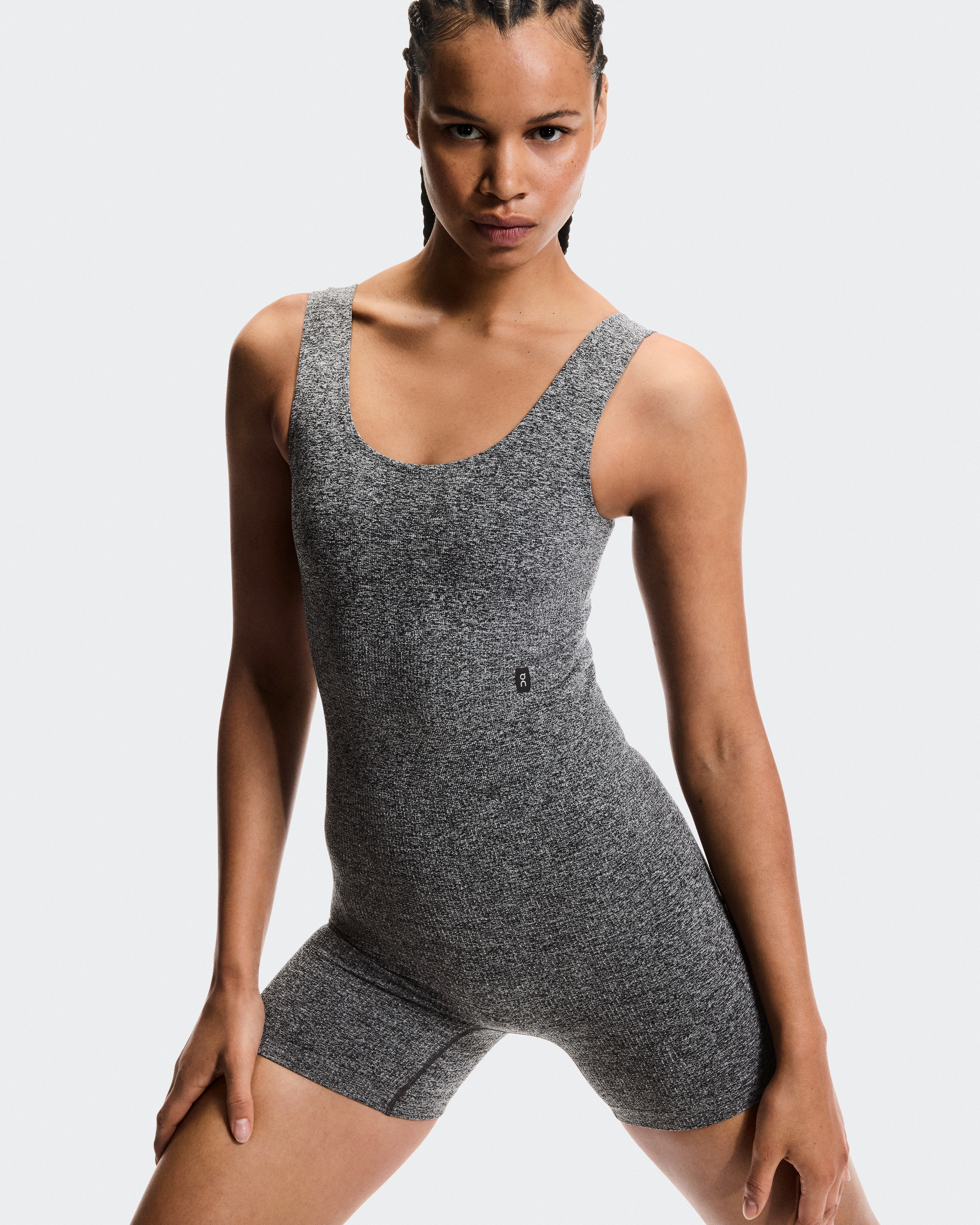 Studio Knit BodysuitWomen / Graphite Heather / L