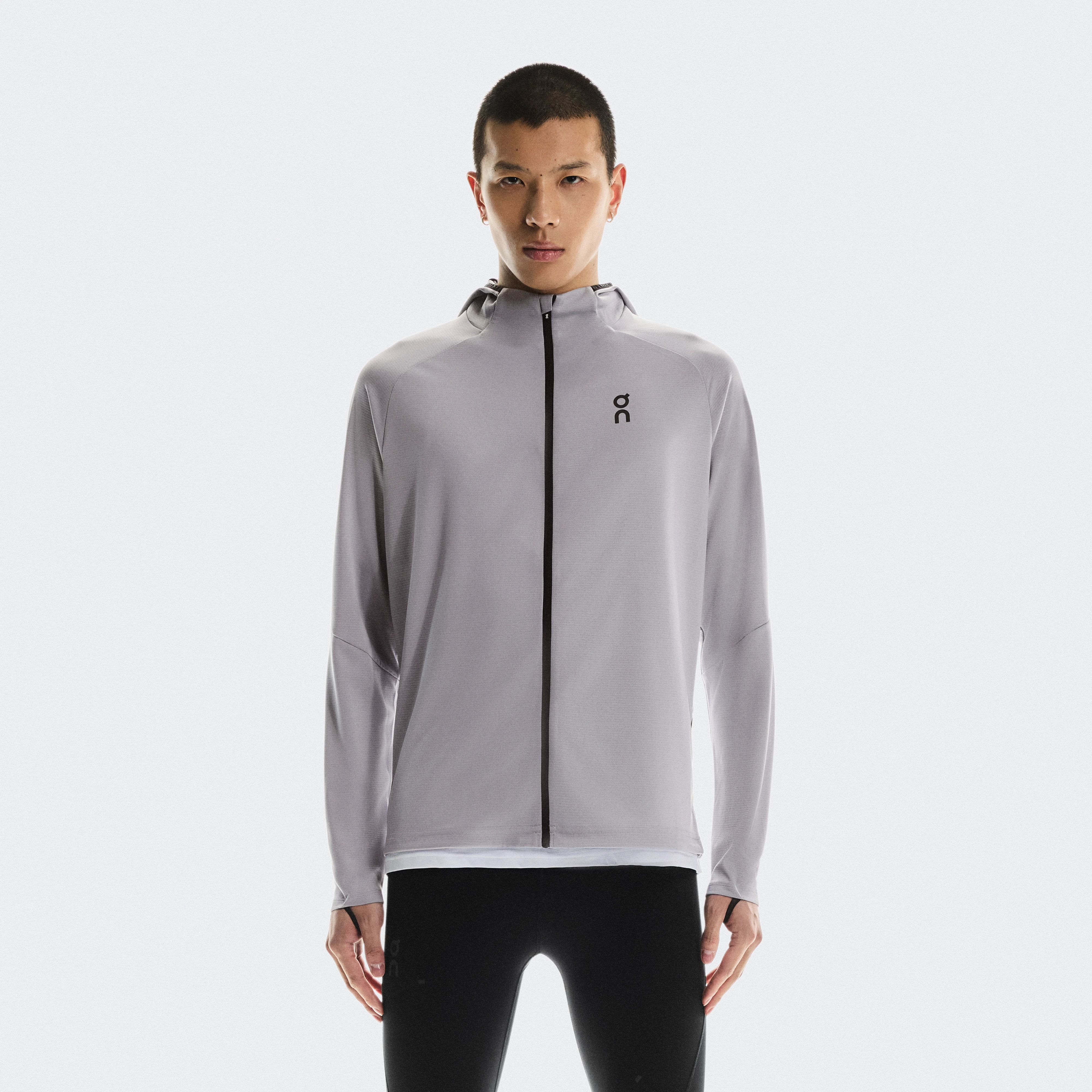 On Climate Zip Hoodie Rosado Hombre Hombre – Climas fríos, pasamontañas integrado, aislamiento Sudaderas con y sin capucha