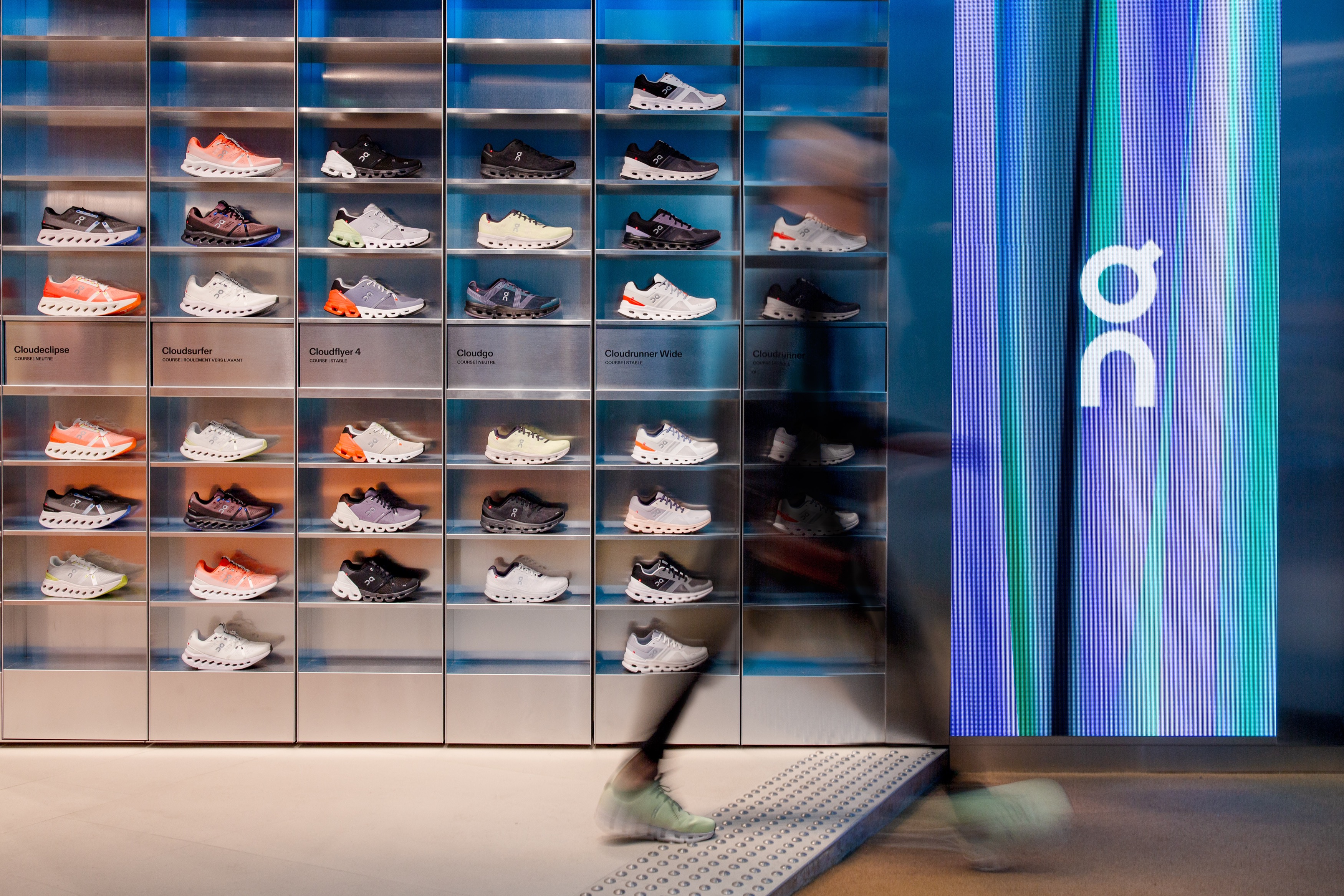 Boutique store running shoes