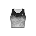 Zero Crop Shirt in White/Black