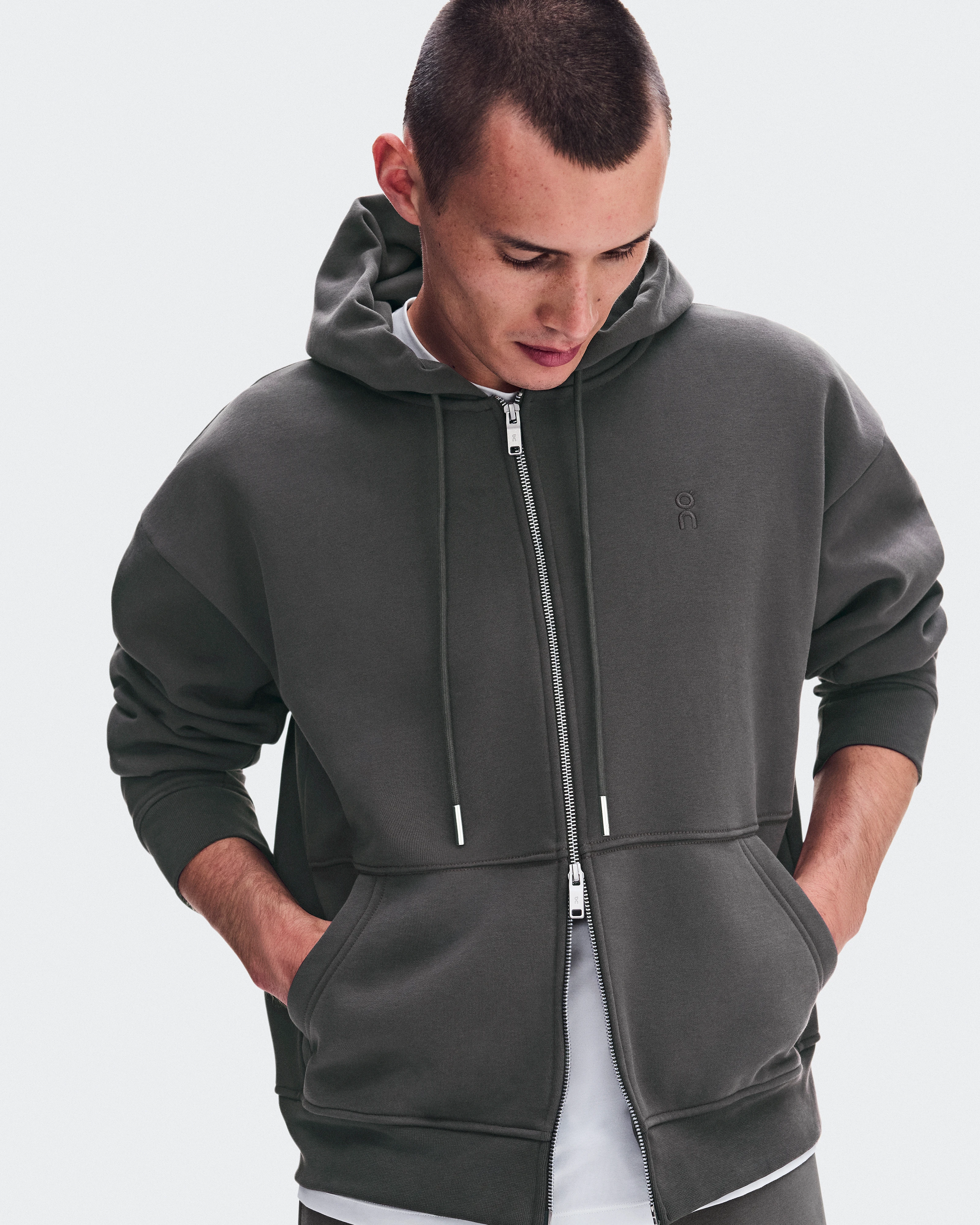 On Club Collective Full Zip Hoodie Ember Men Hoodies and sweatshirts
