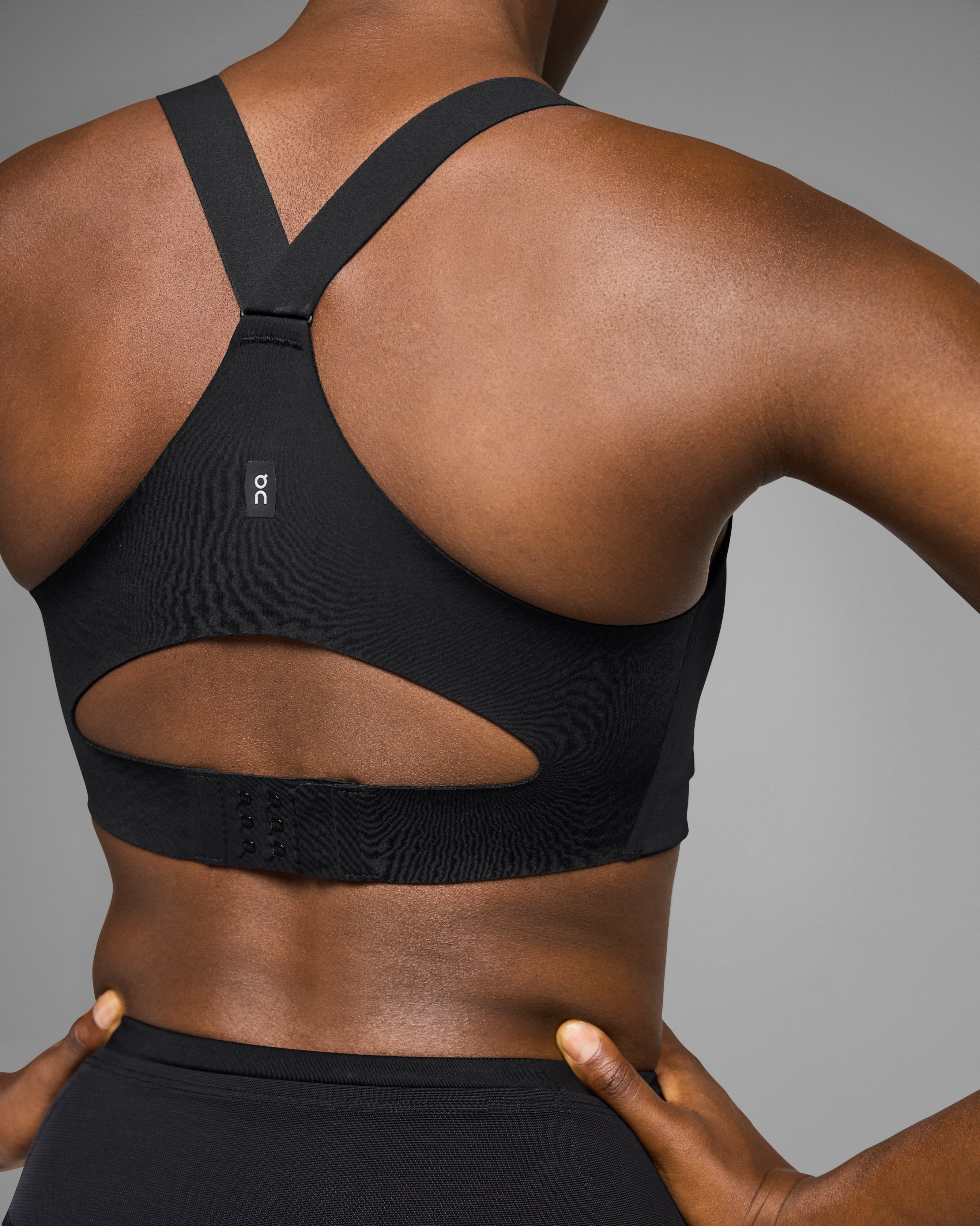 High support Bonded sports bra - Black - Ladies