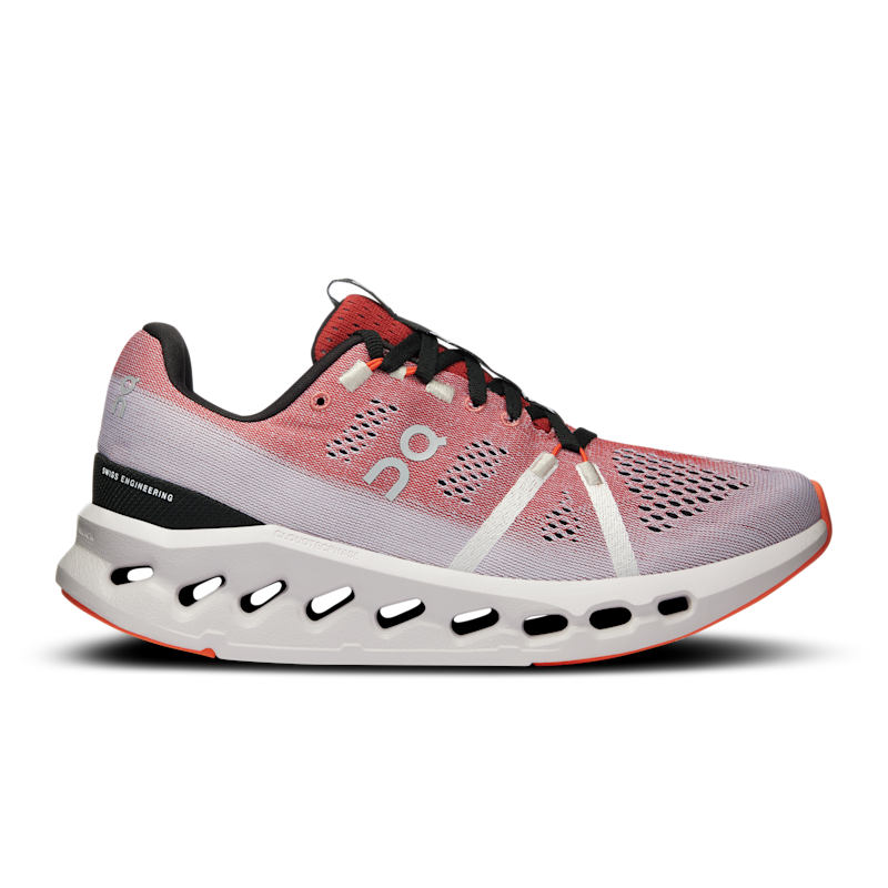 On Women's Cloudsurfer Road Running Shoe in Auburn/Frost, Size: 7.5, Recycled Polyester