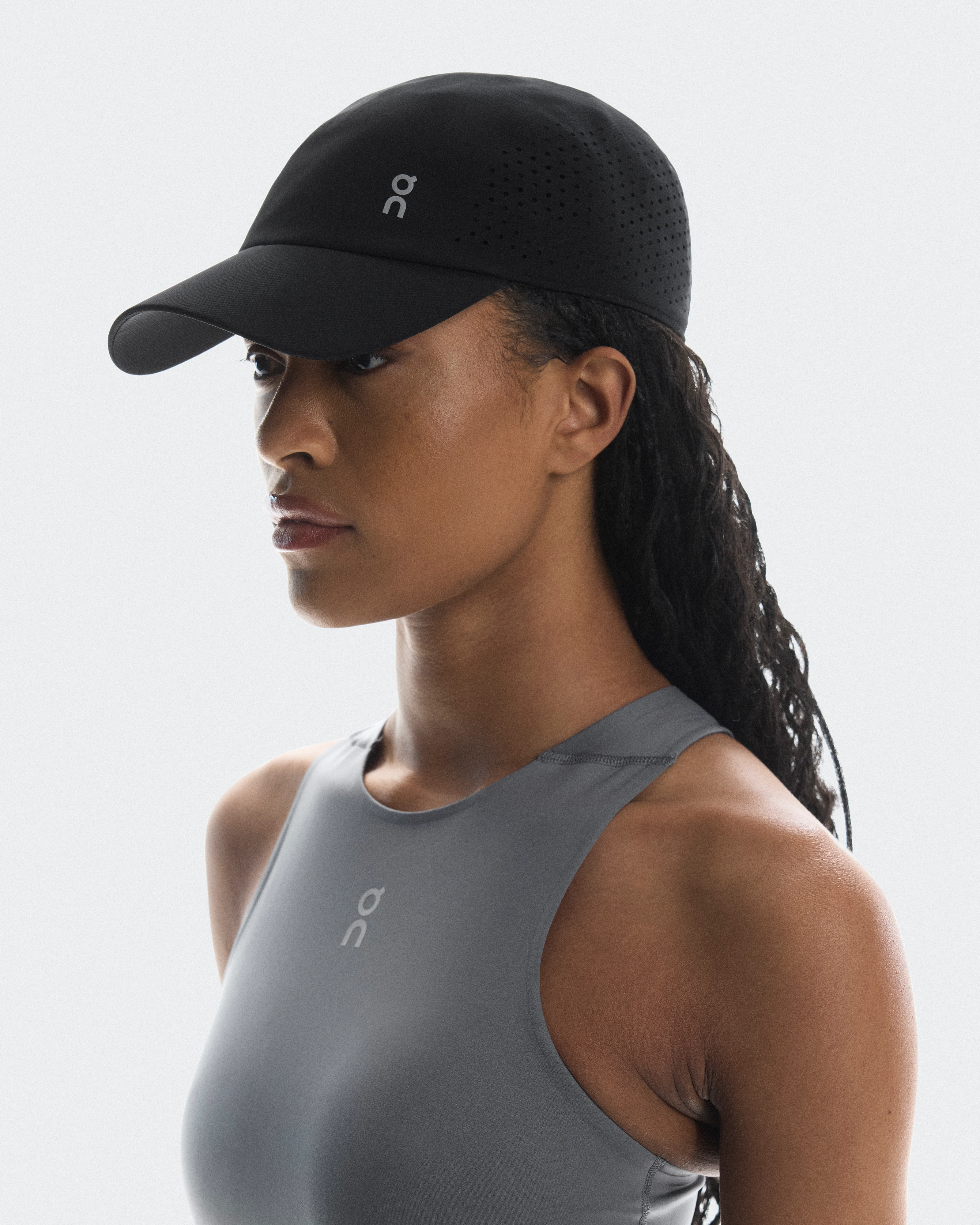 On Lightweight Cap Black Unisex Headwear