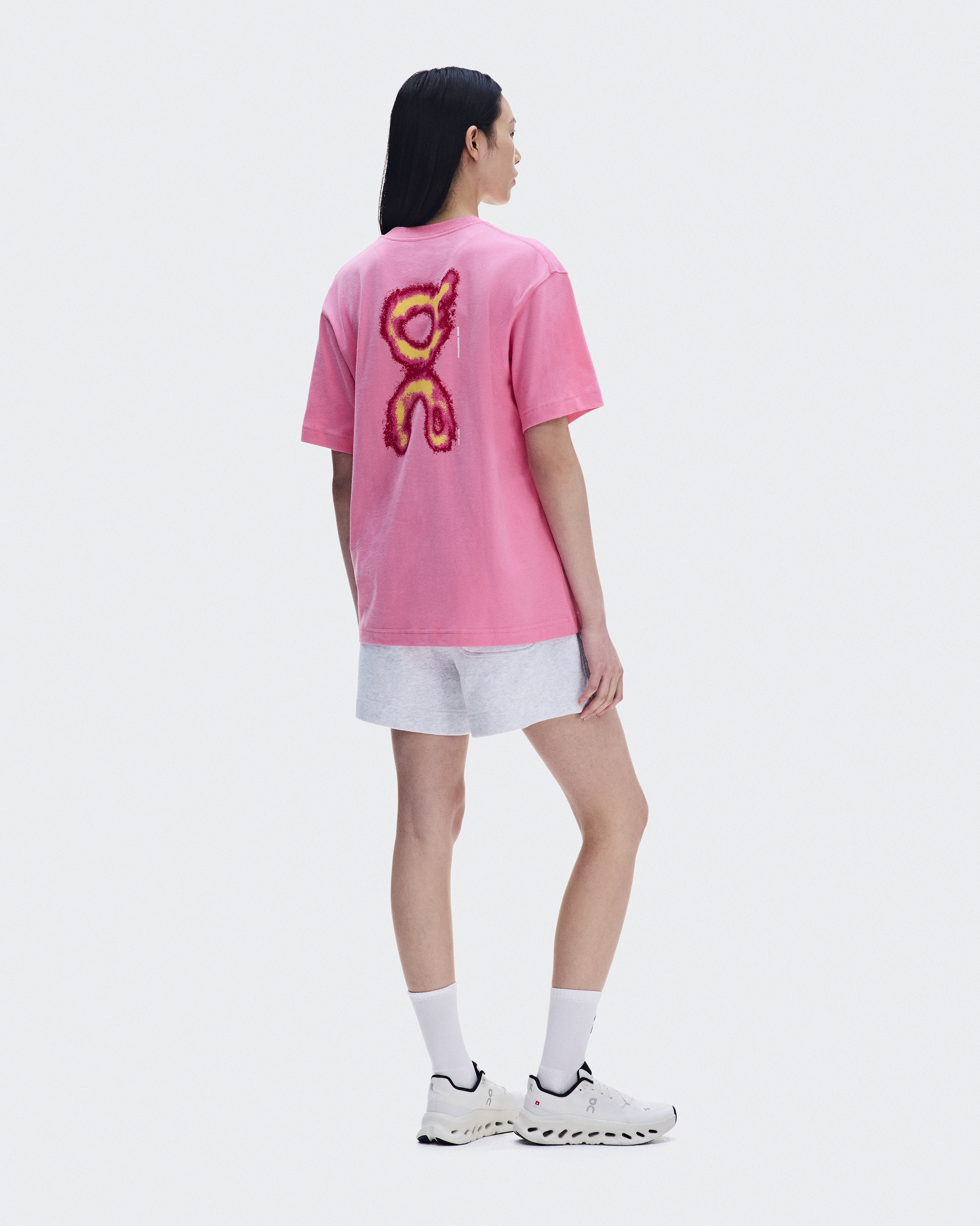 希少　On | Club T メンズ　ショッキングピンク　サイズS ウィメンズ Club-T Glow | ピンク | On 日本