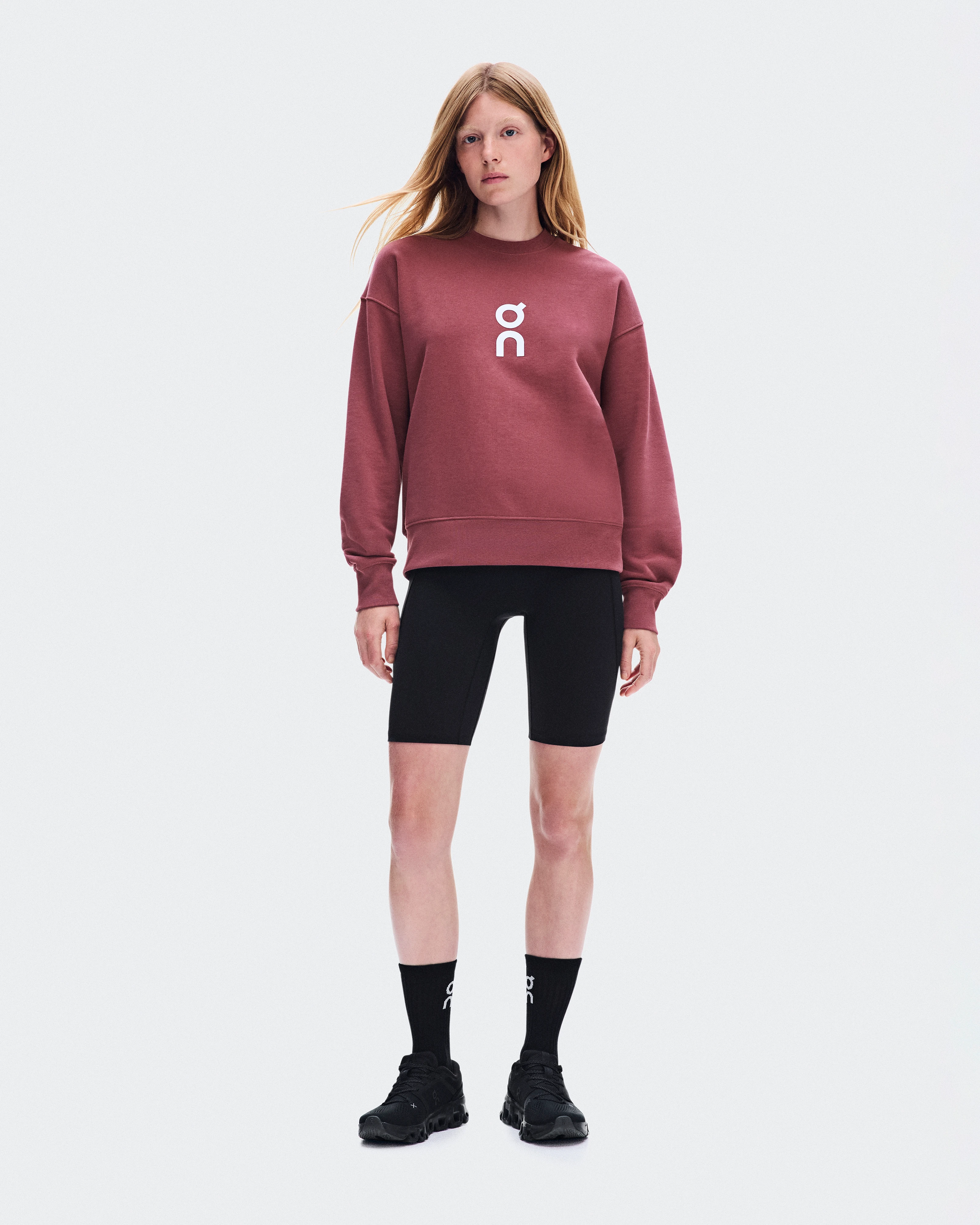 On Club Crew Barberry Mujer Sudaderas con y sin capucha