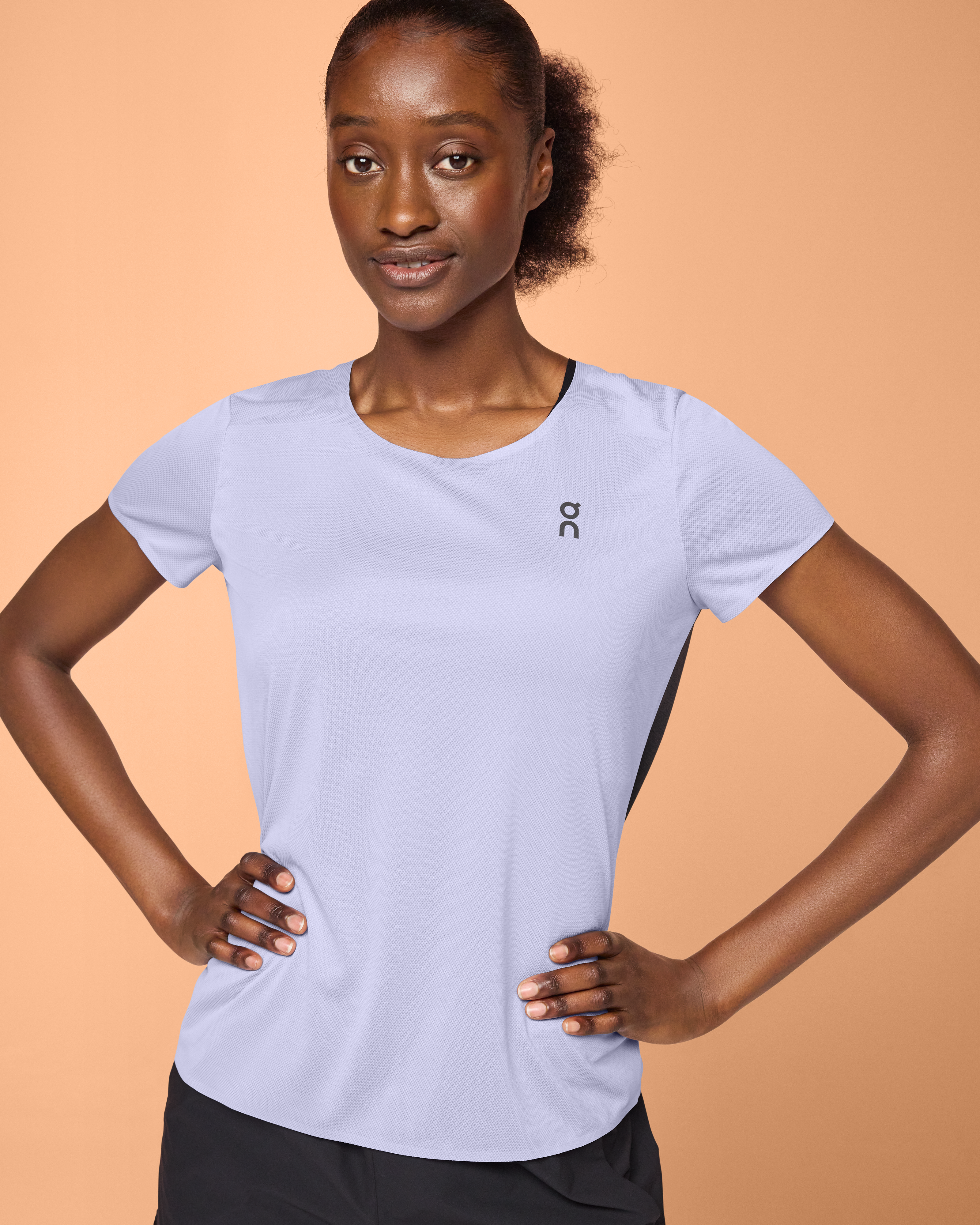 On Performance-T Lavender & Black Donna Maglie e magliette