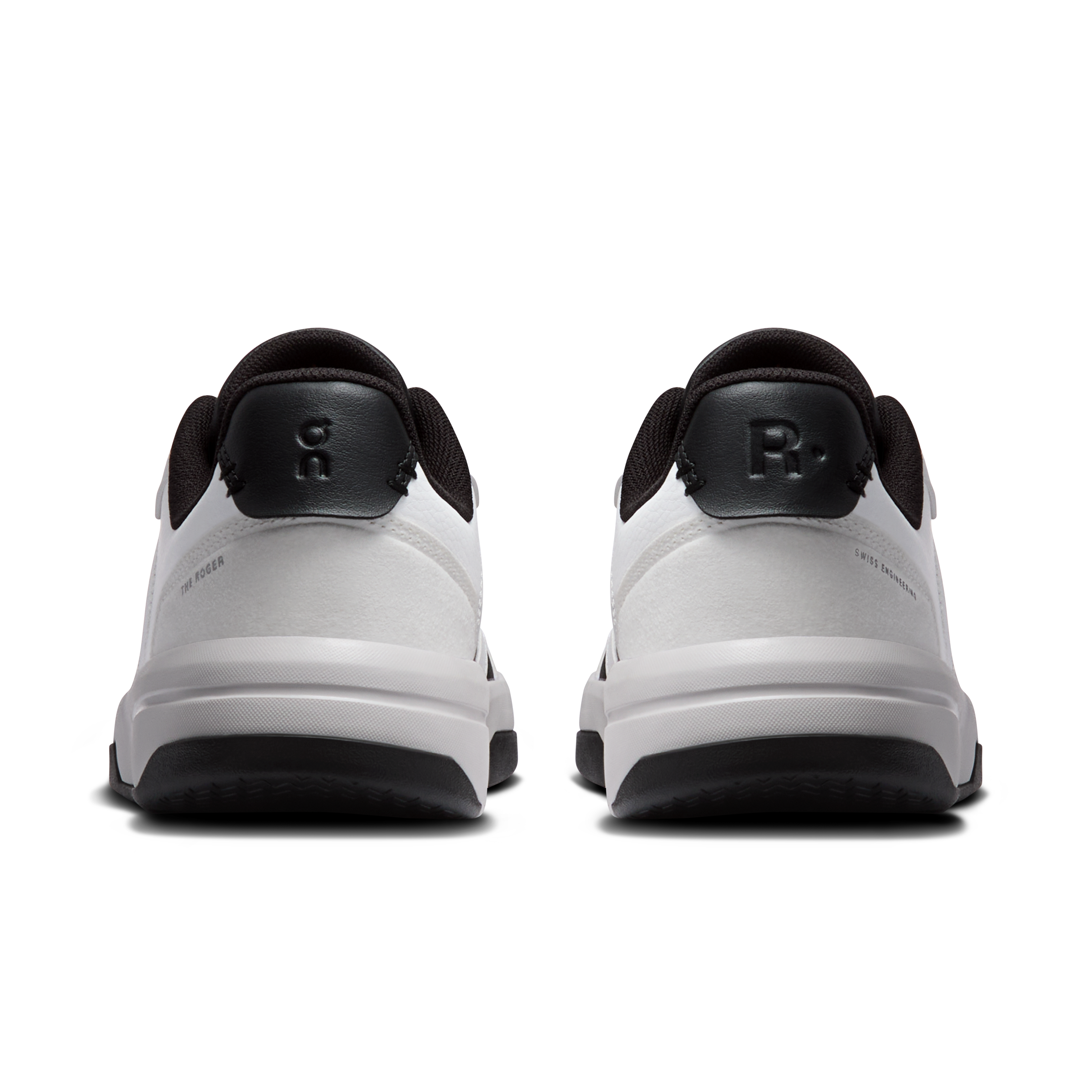 On THE ROGER Clubhouse White & Onyx Women Tennis Shoes
