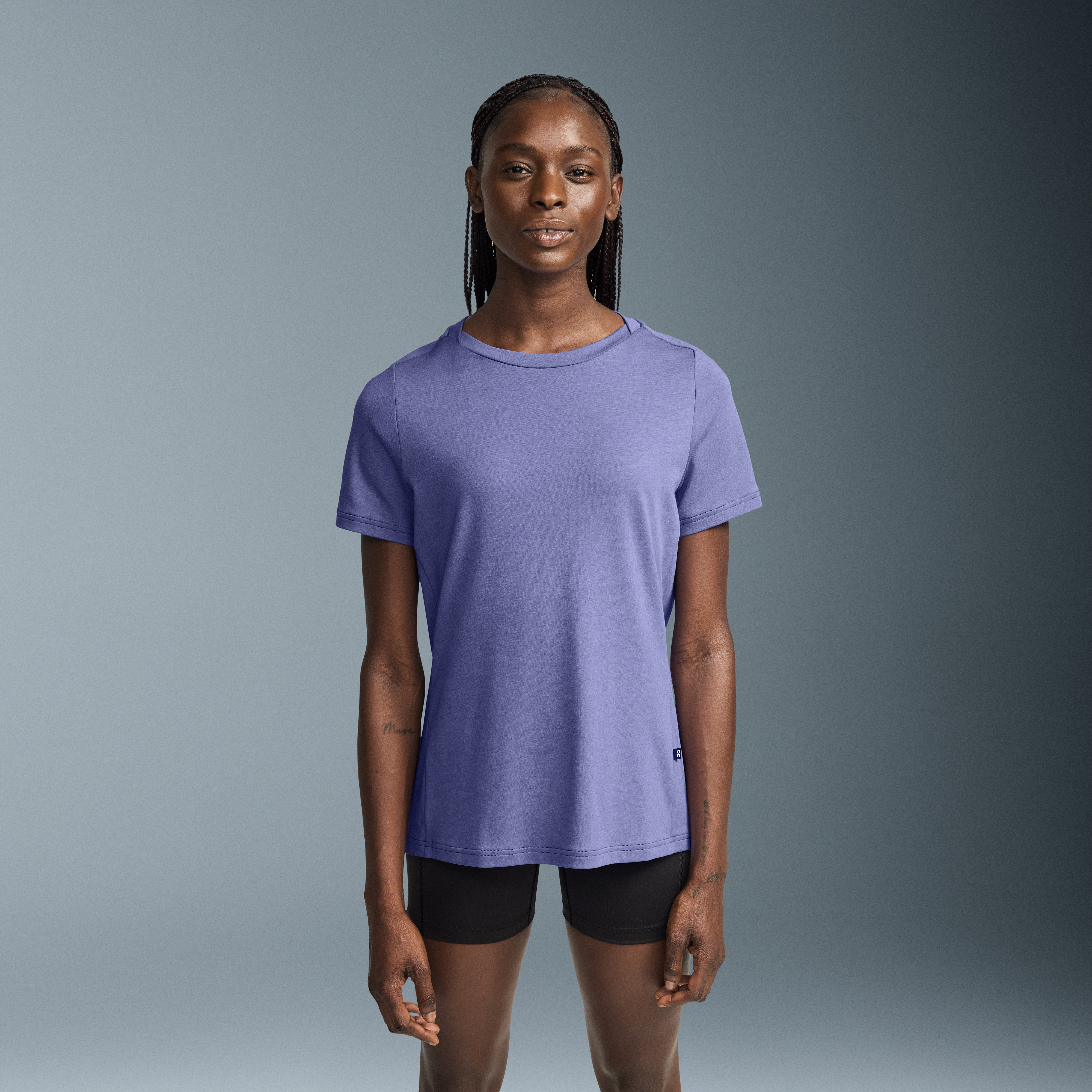 Focus-T Short-Sleeve Shirt in Blueberry