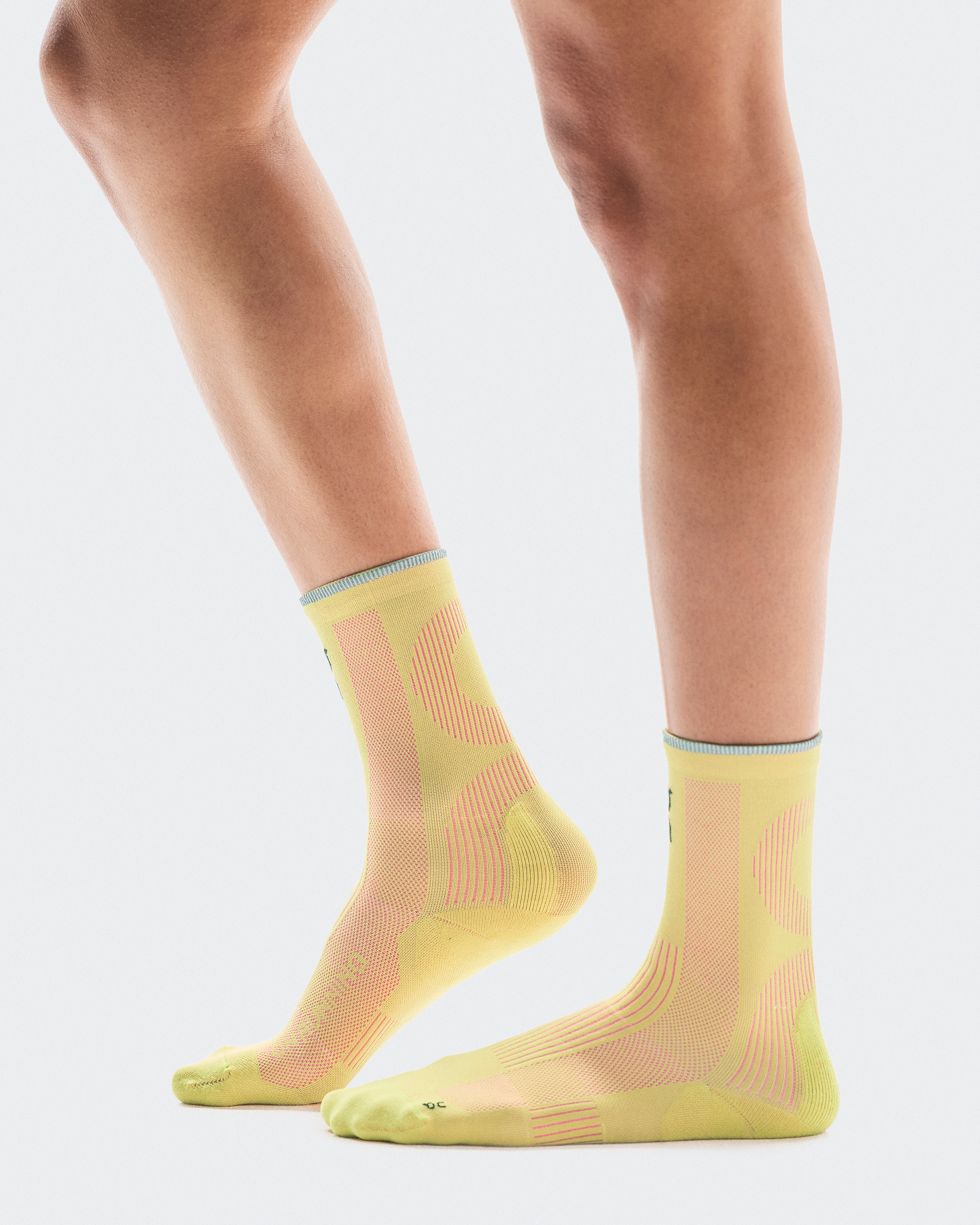 Elite Run Sock HighUnisex / Limelight | Pink / 44-46