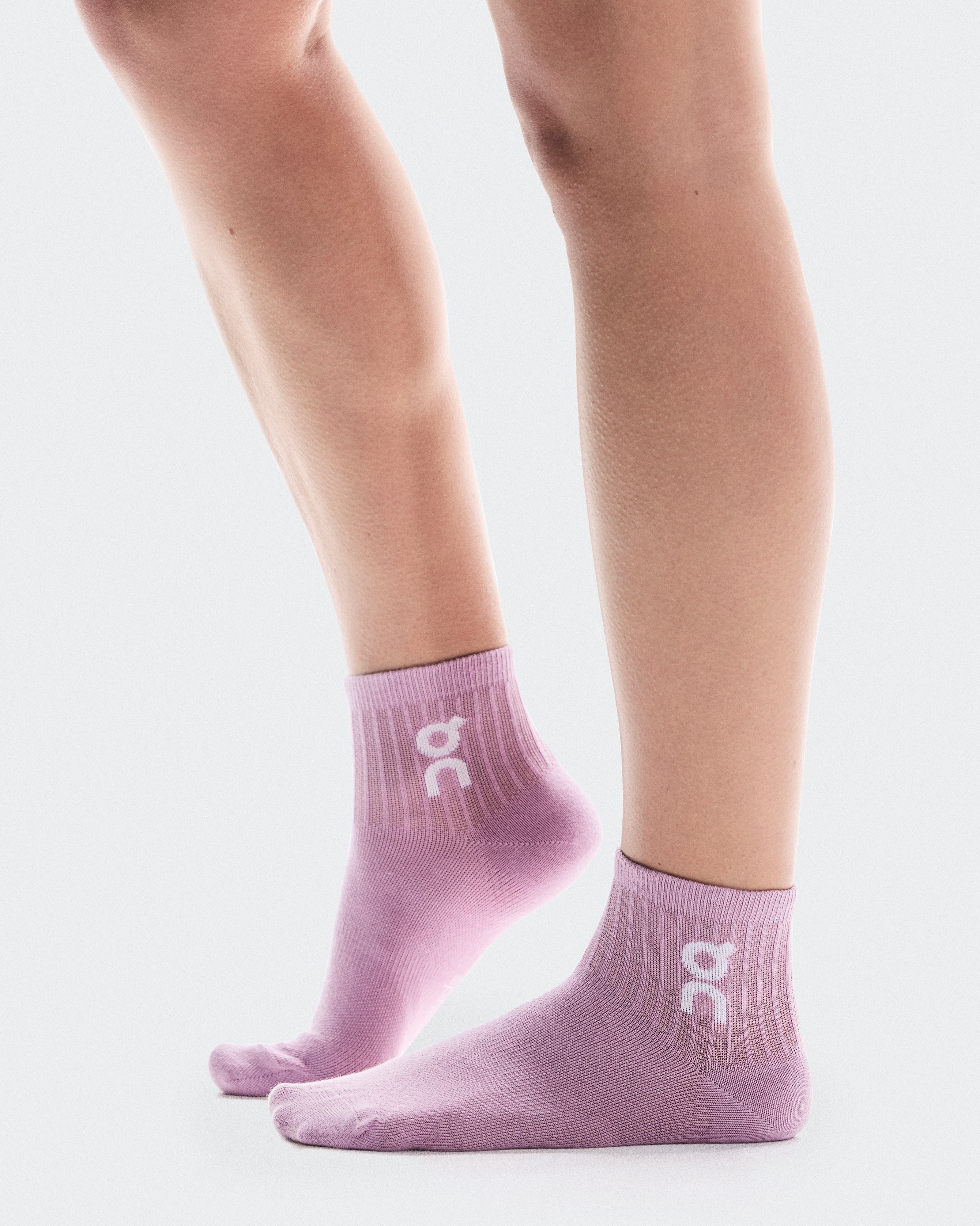Logo Sock Mid 3PUnisex / Mauve | Lavendula / 43 - 46