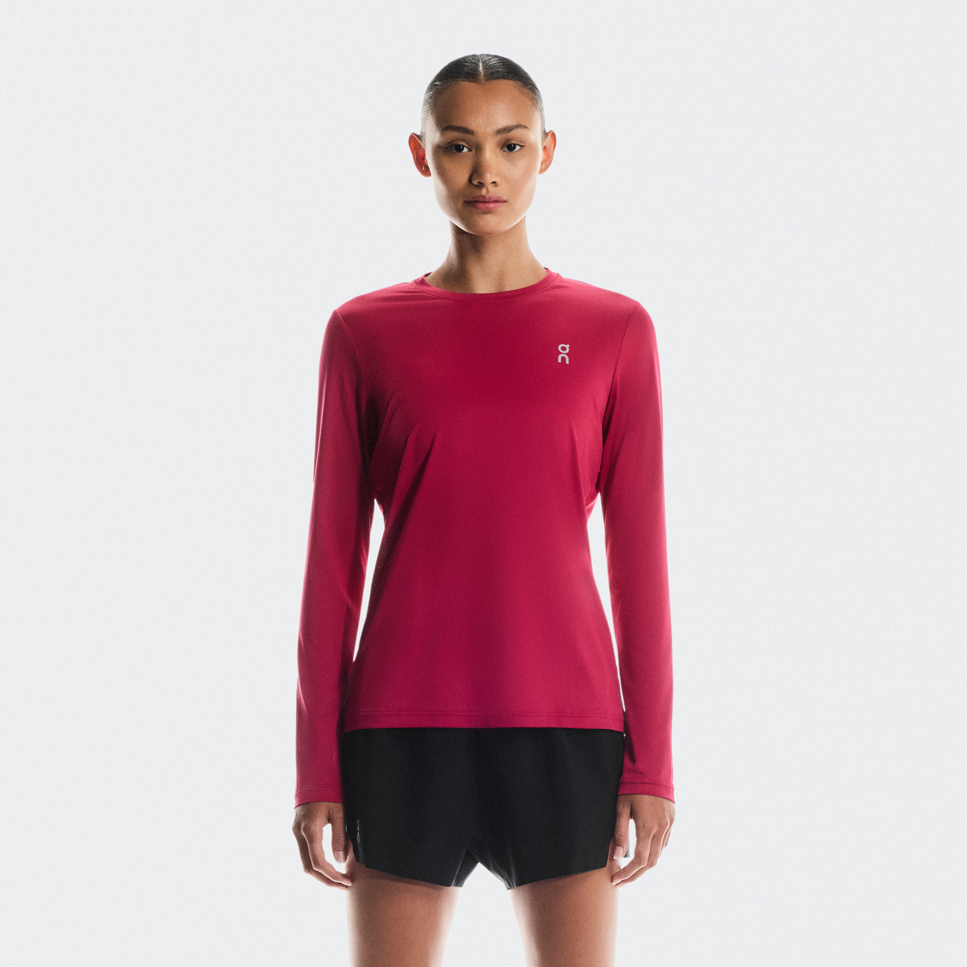 On Core Long-T Pink Women Women – Cold-weather runs, basics, recovery Tops and t-shirts