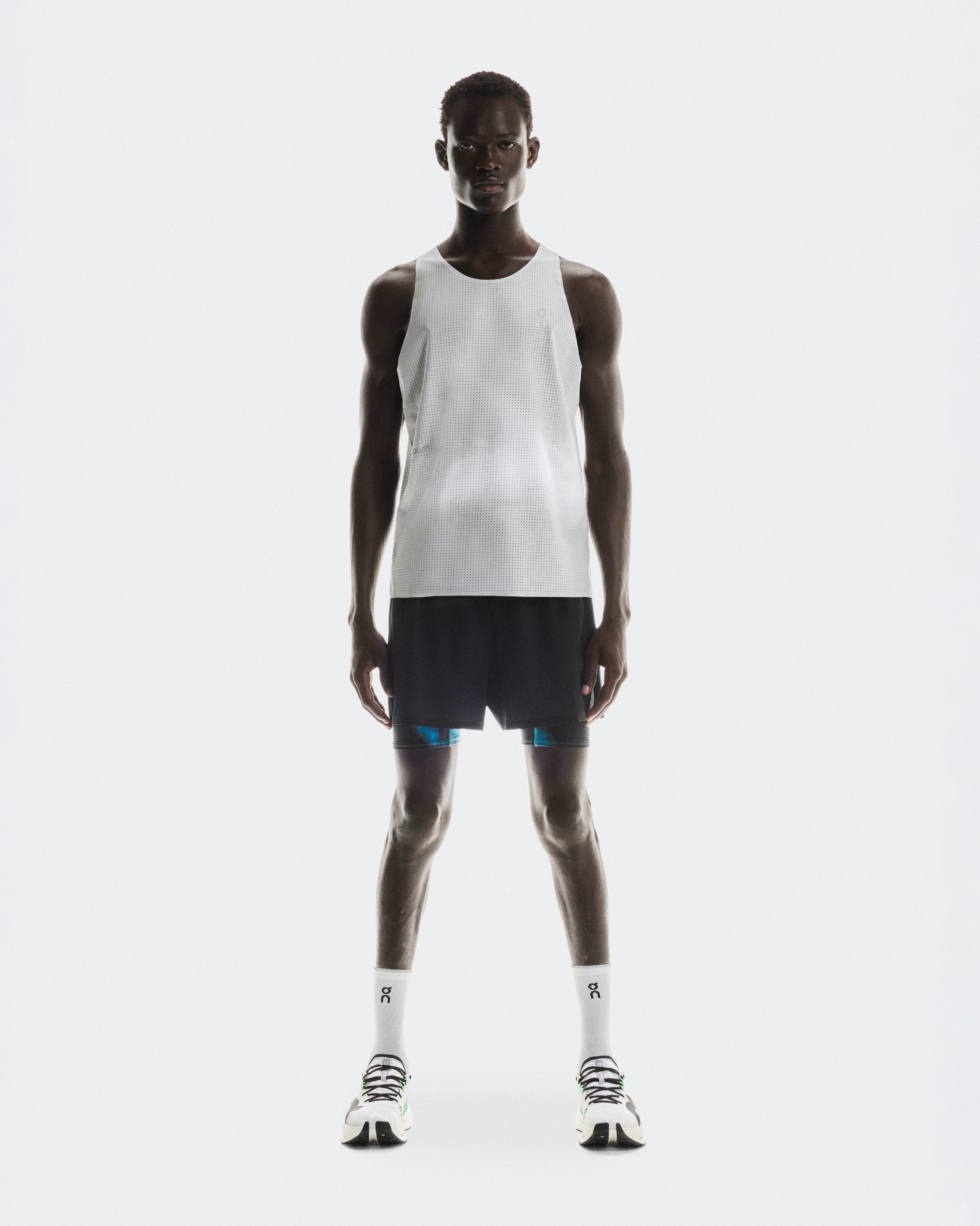 On Pace Tank Glacier & White Men Tops and t-shirts