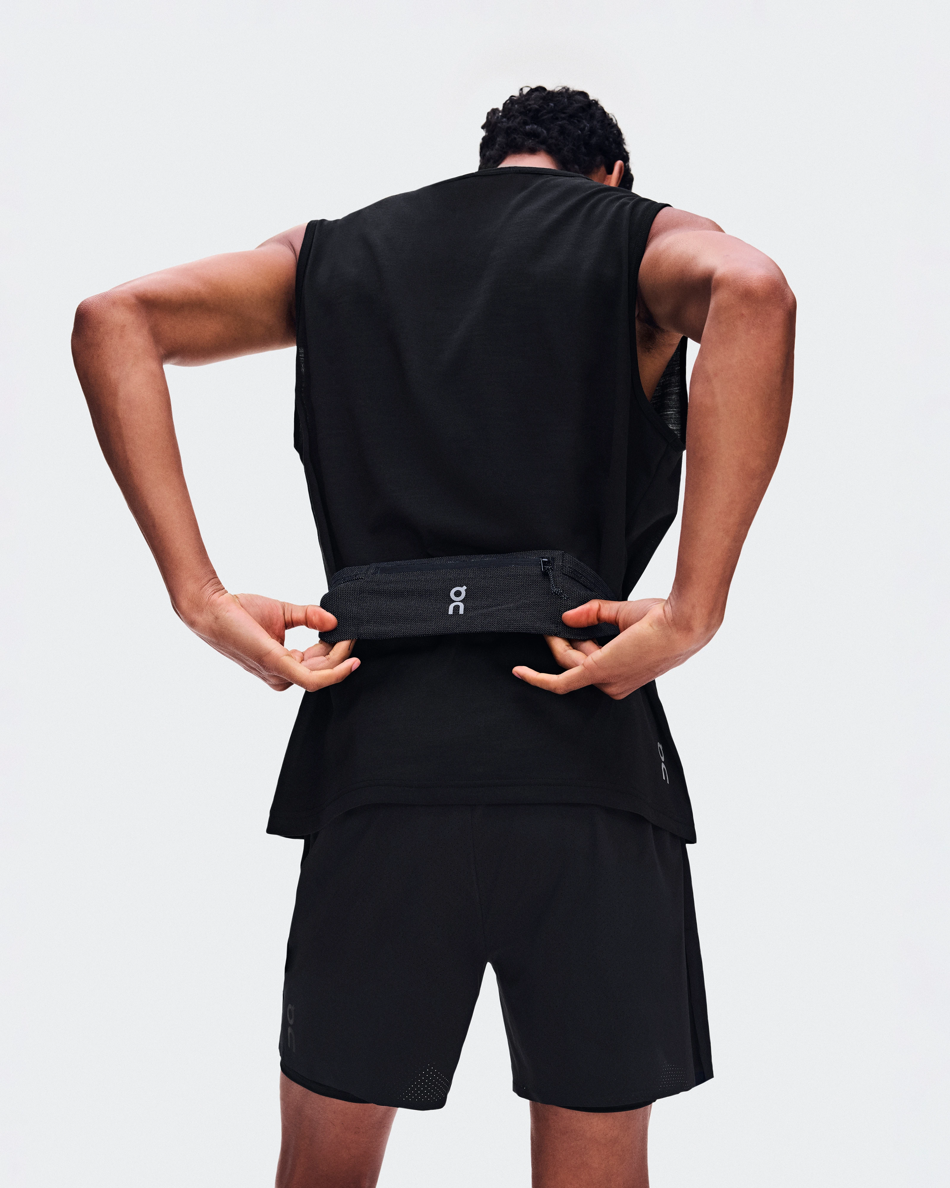 On On Run Tank Black Men Tops and t-shirts