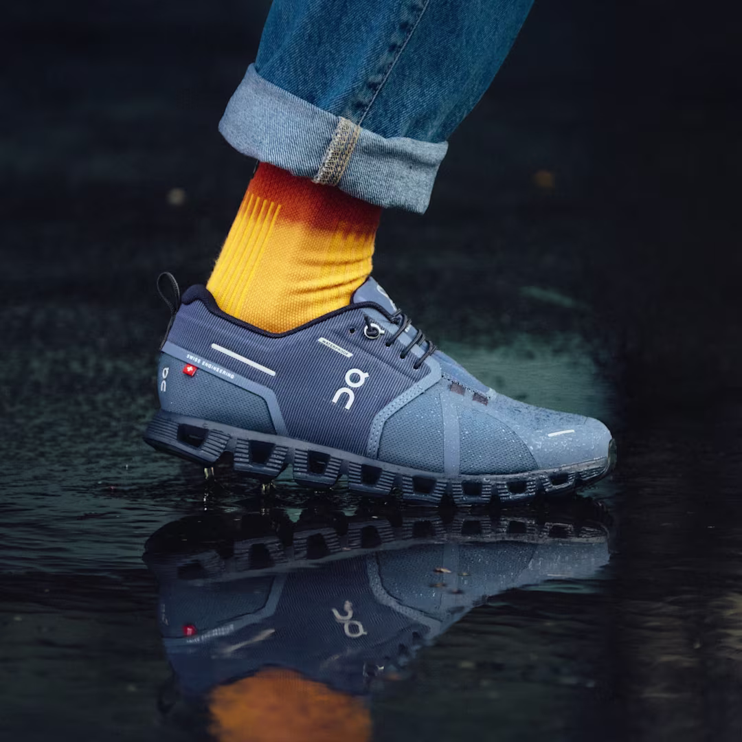 On Cloud sneaker on feet