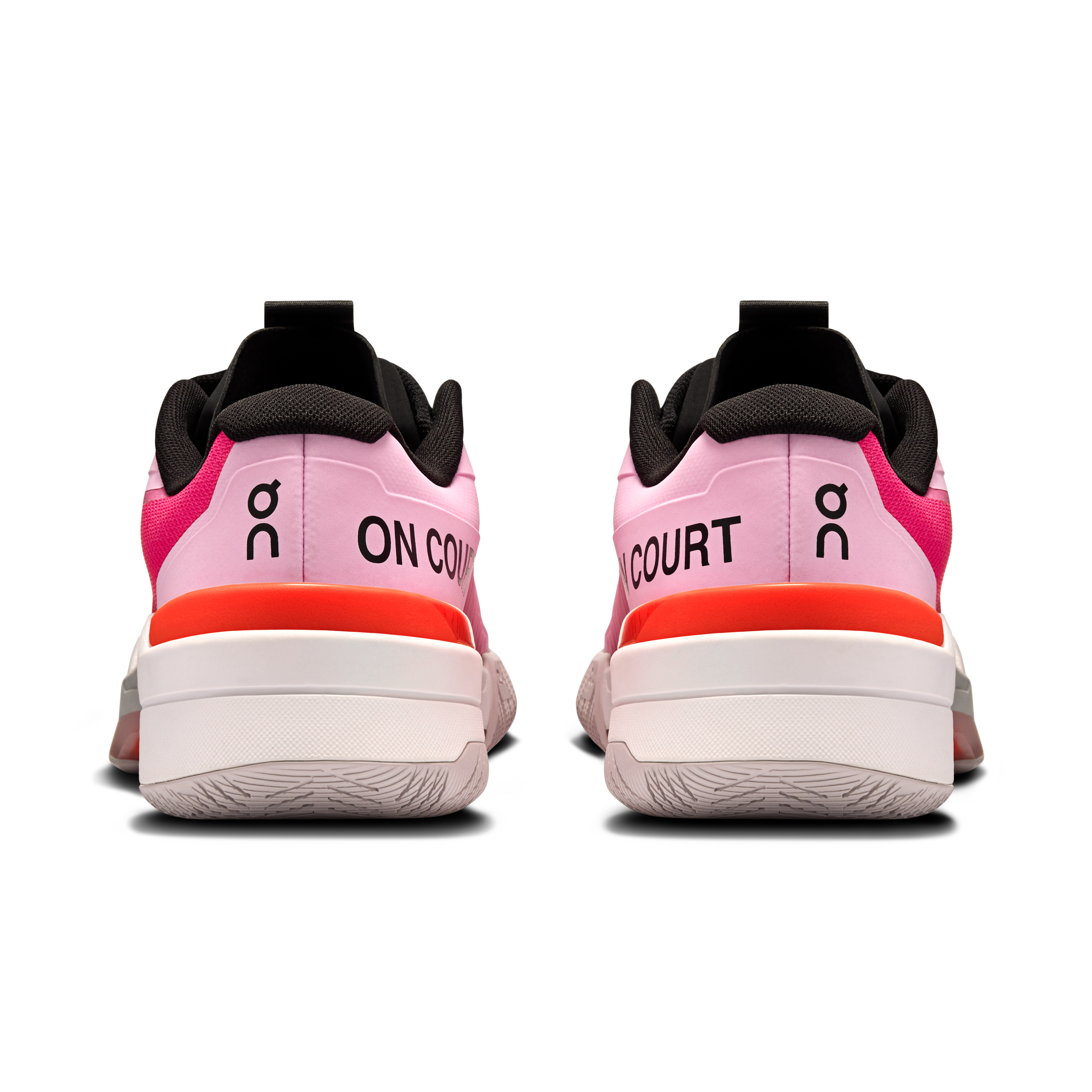 On THE ROGER Pro Fire Pink & Flame Herren Tennis Schuhe